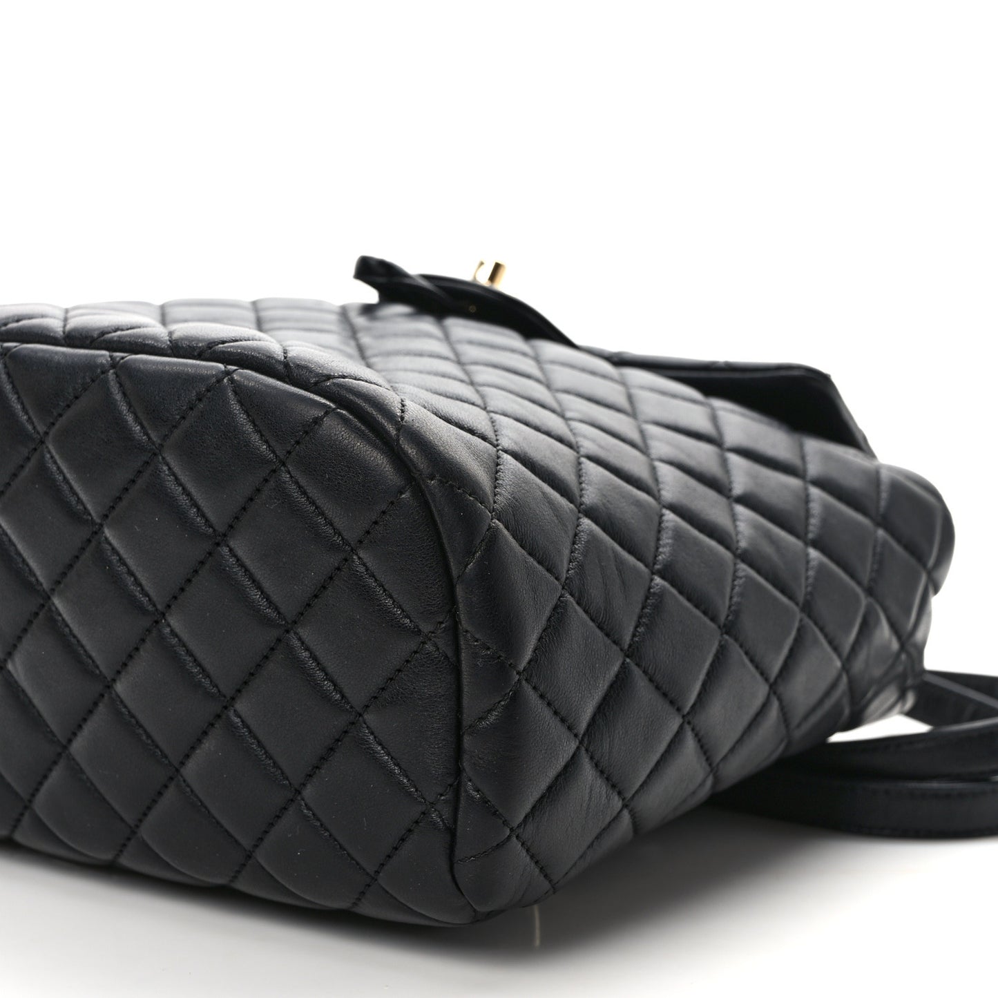 Lambskin Quilted Small Urban Spirit Backpack Black