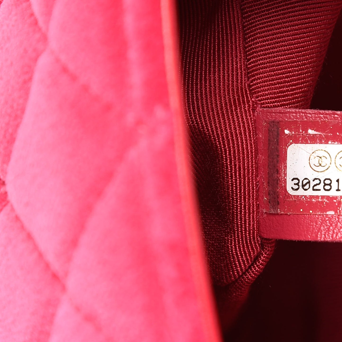 Velvet Quilted Mini Square Pearl Crush Flap Fuchsia