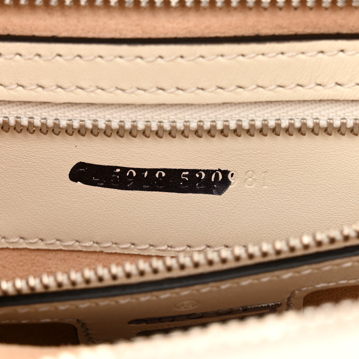Gucci Senna Calfskin Petite GG Tote Bag Mystic White 7 of 17