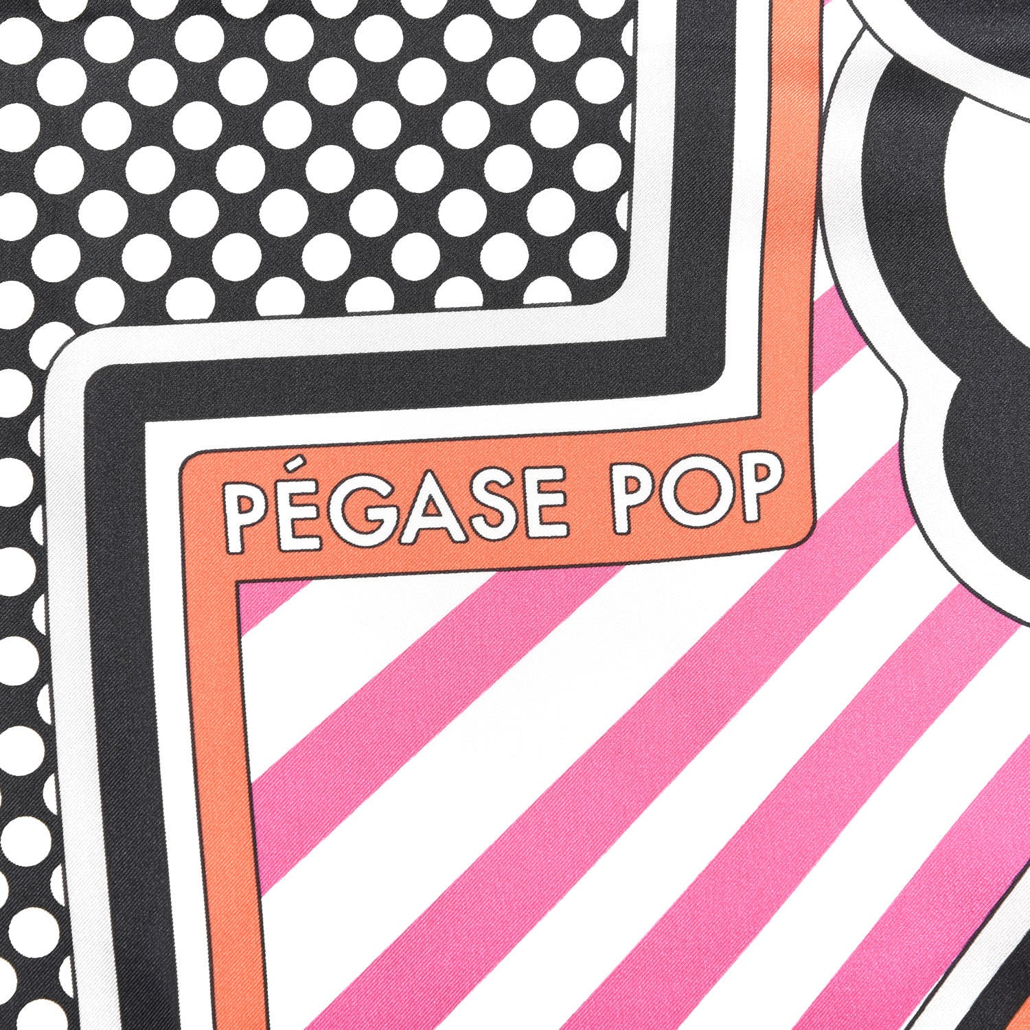 Hermes Silk Pegase Pop Scarf 140 Indigo Rose Multicolor 2 of 8