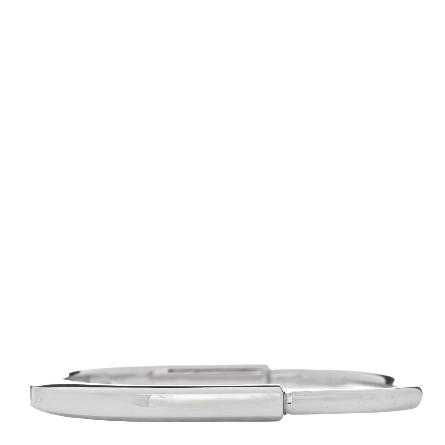 18K White Gold Tiffany Lock Bangle Bracelet