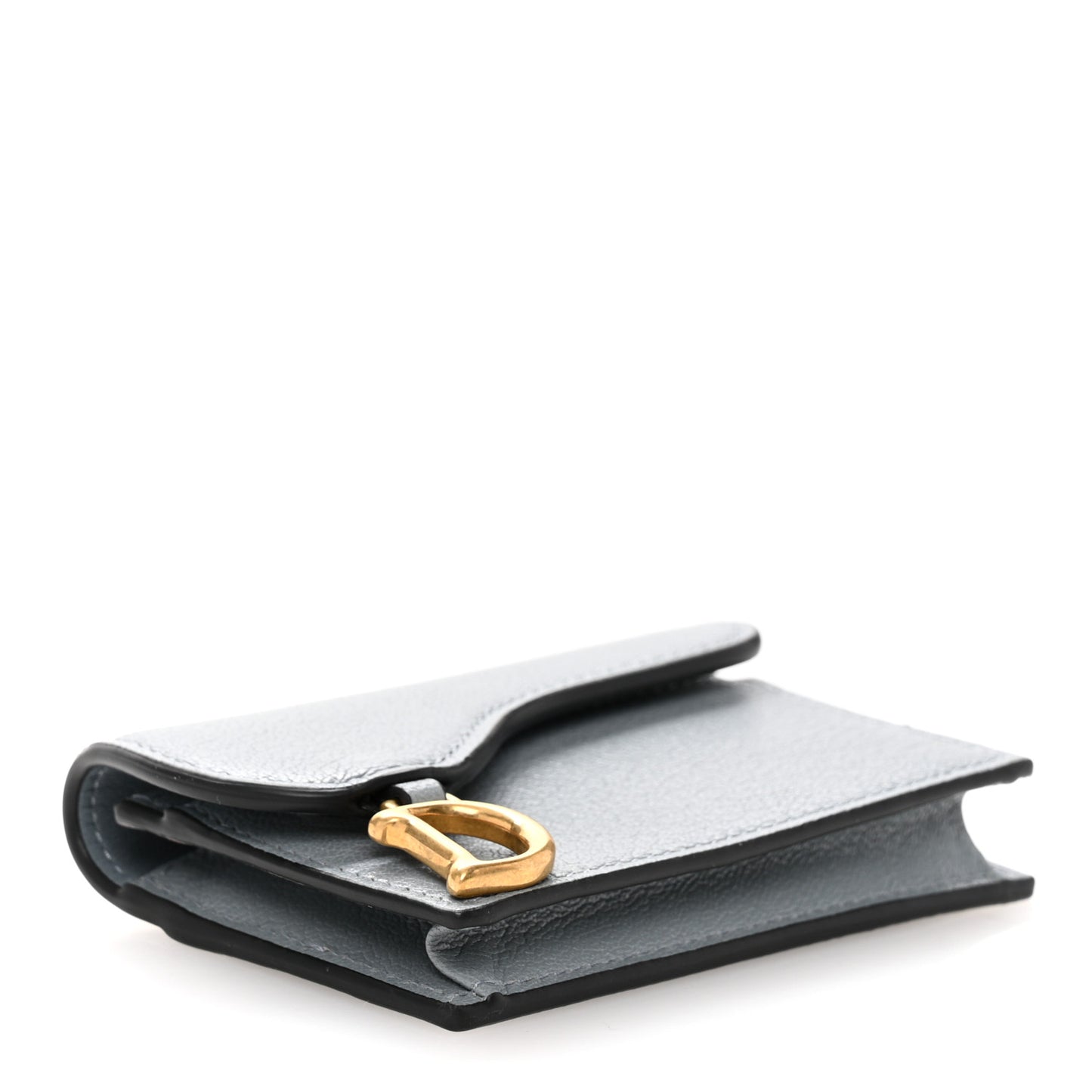 Goatskin Saddle Card Holder Sky Blue