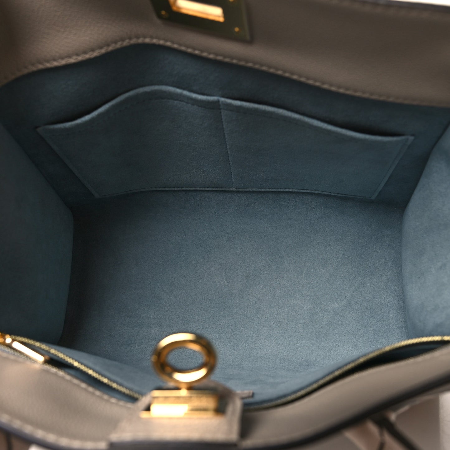 Calfskin Monogram On My Side MM Greige