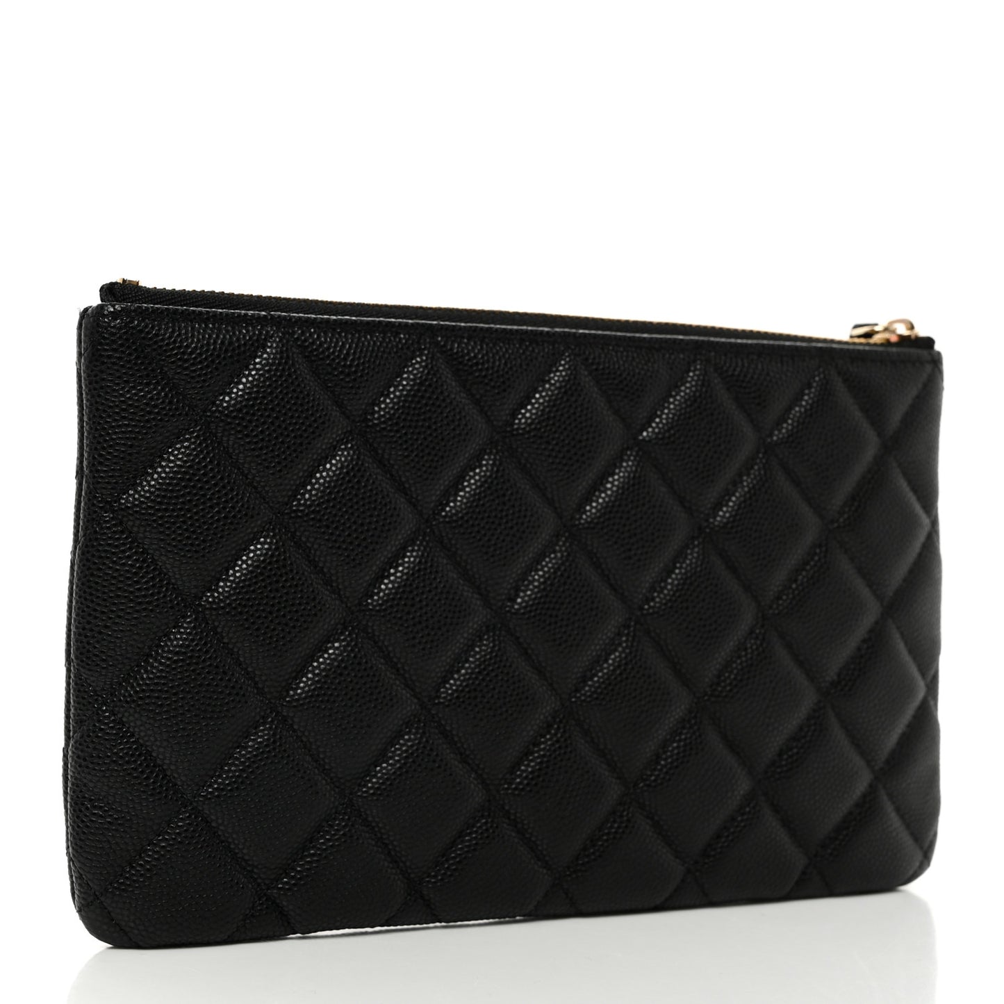 Caviar Quilted Small CC Cosmetic Case Black
