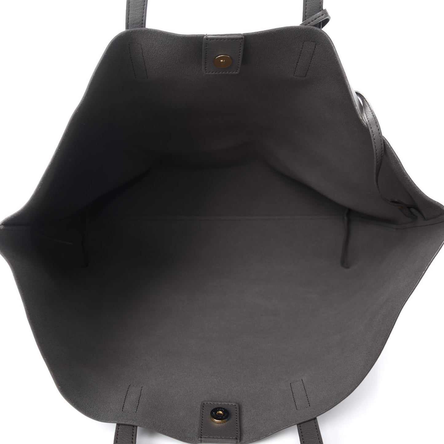Calfskin Large Shopping Tote Dark Grey
