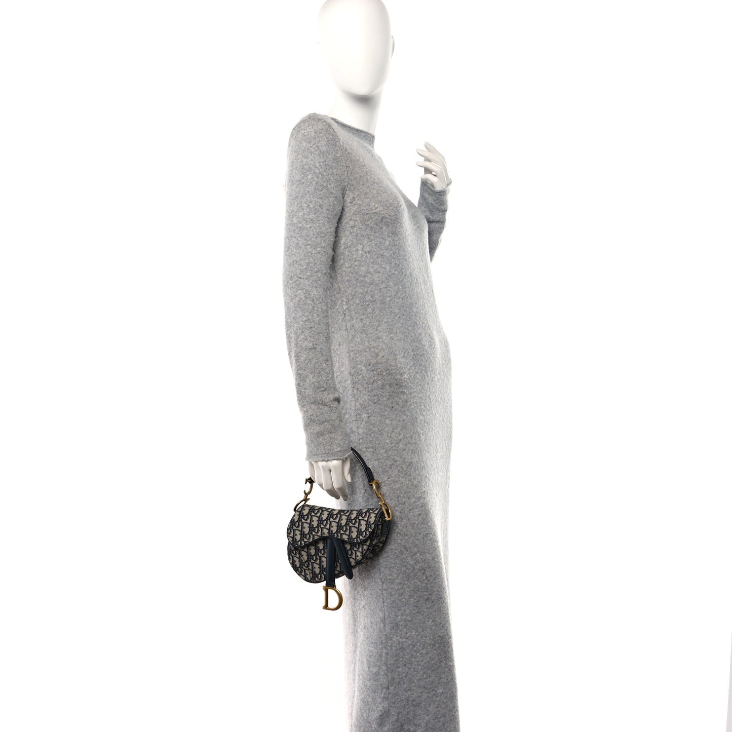 Oblique Mini Saddle Bag Blue