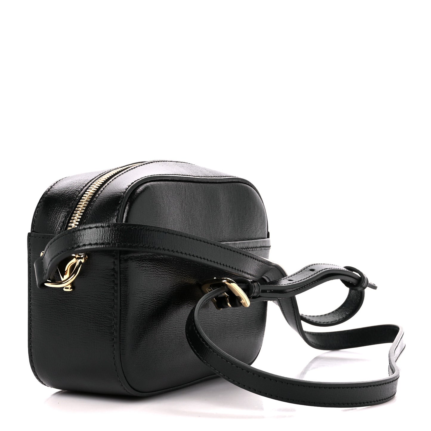 Calfskin Mini Horsebit 1955 Camera Shoulder Bag Black