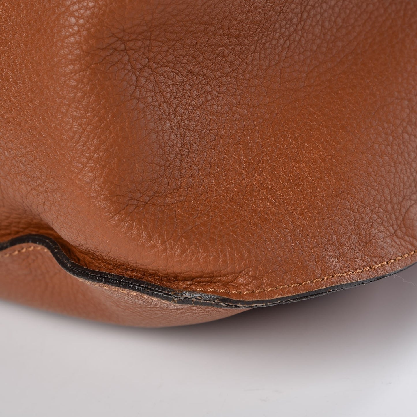 Calfskin Large Marcie Satchel Tan