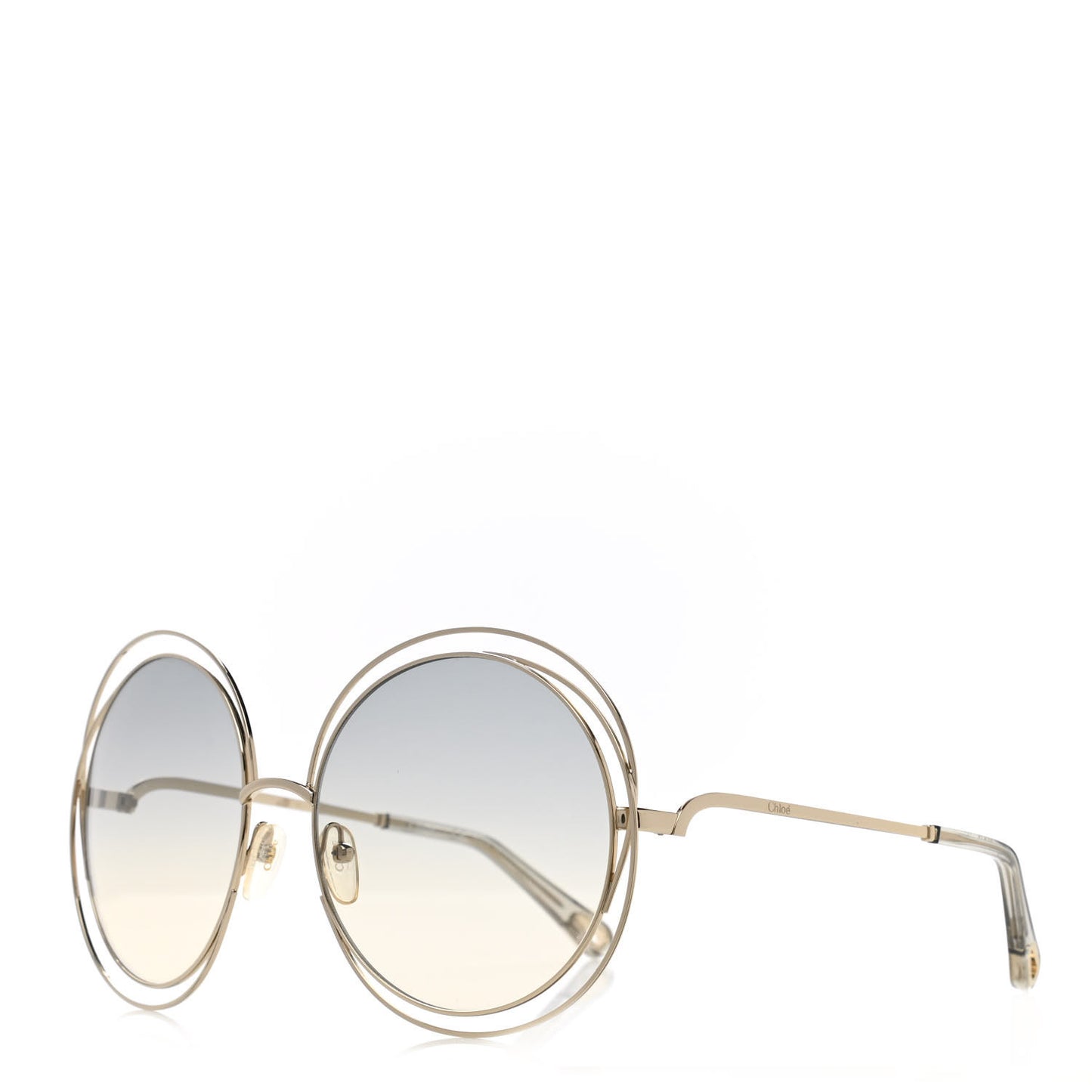 Oversize Round Carlina Oversized Round Sunglasses CE114S Gold Grey Metallic