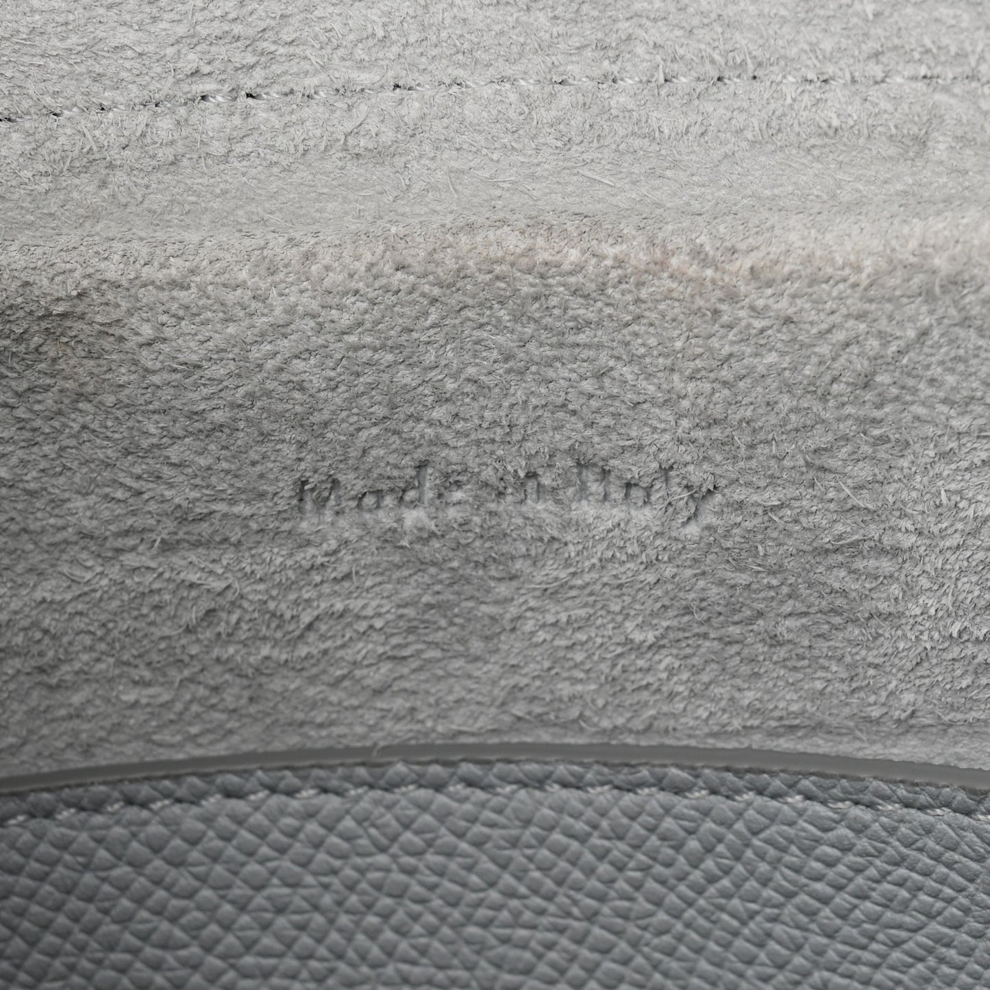Grained Calfskin Micro Belt Bag Mineral