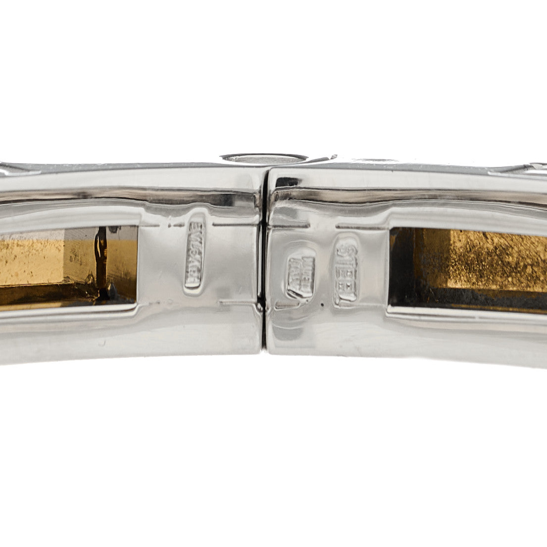 18K Yellow Gold Stainless Steel B.Zero1 Bangle Bracelet