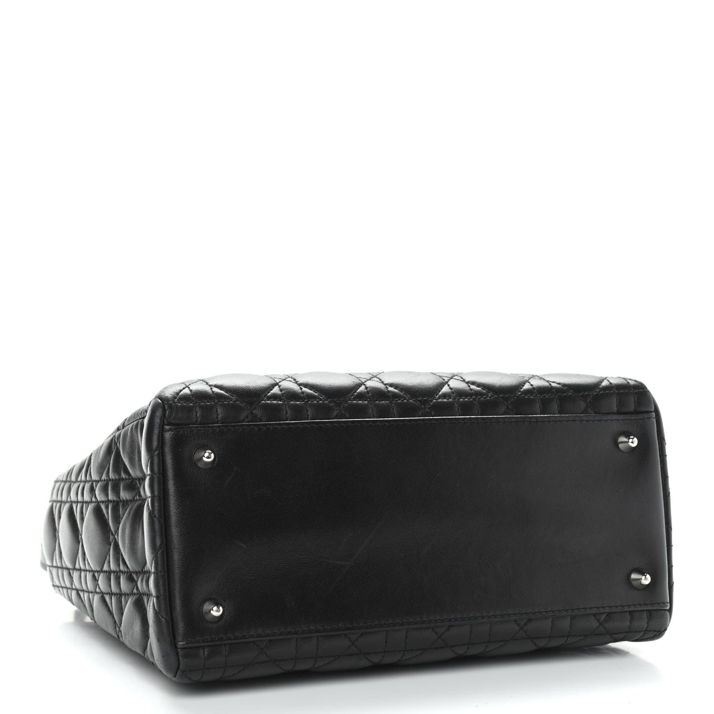 Lambskin Cannage Medium Lady Dior Black