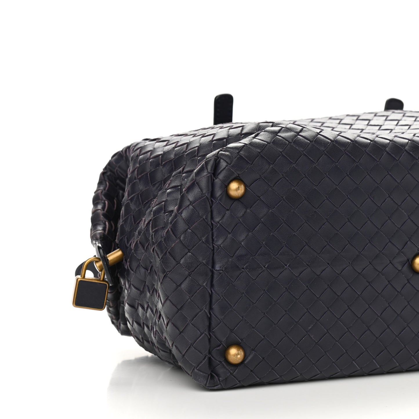 Nappa Intrecciato Boston Ink Aubergine