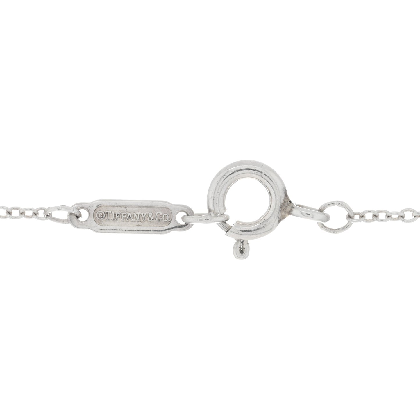 Sterling Silver Enamel Beaded Heart Key Pendant Necklace Blue