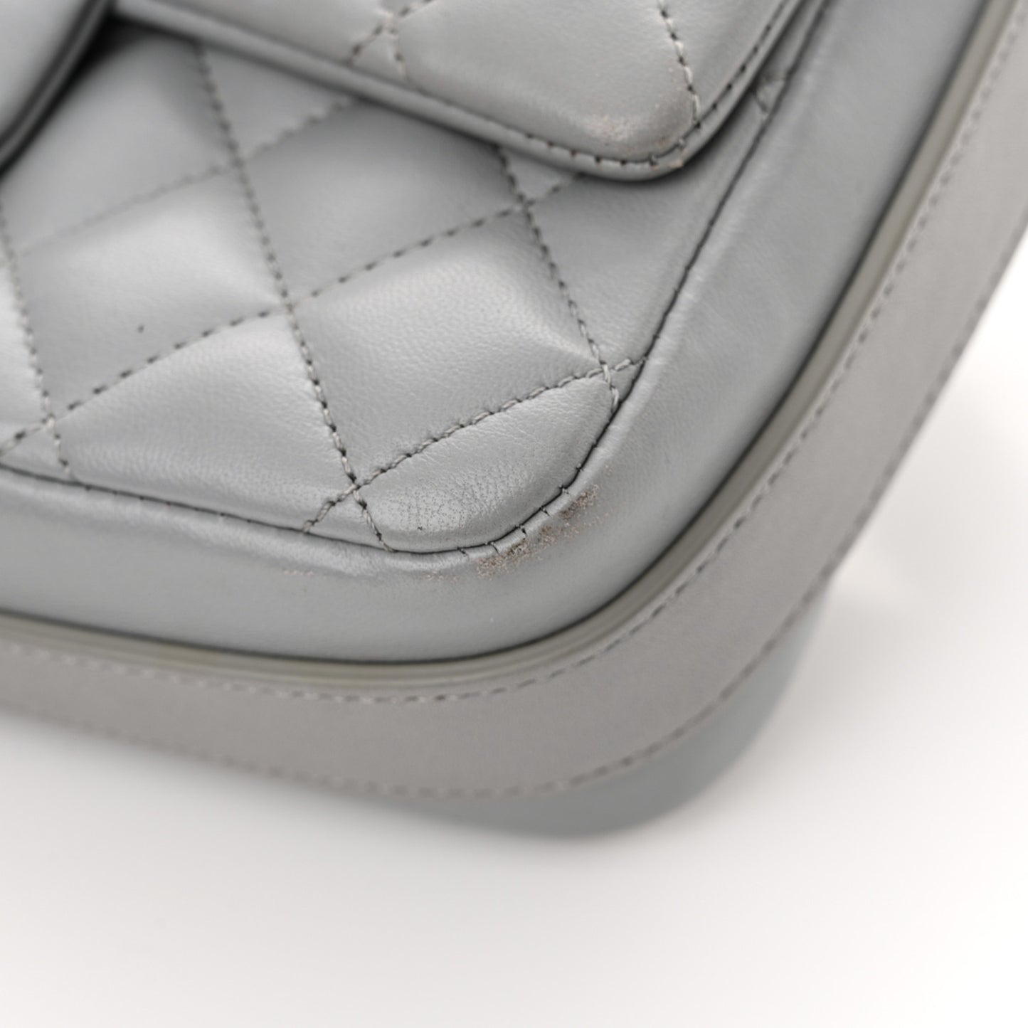 Calfskin Quilted Bolero De Chanel Flap Bag Grey