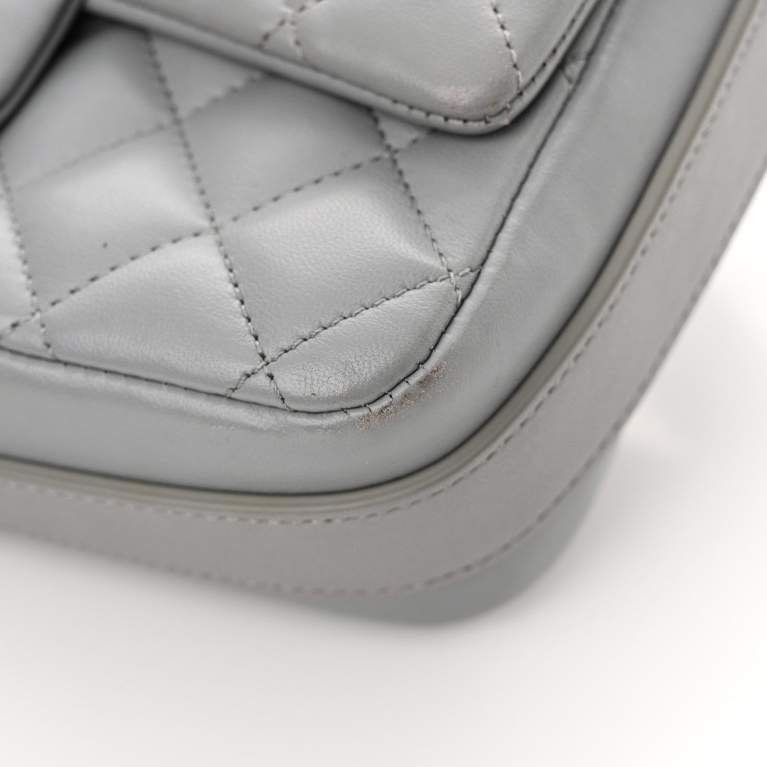 Chanel Calfskin Quilted Bolero De Chanel Flap Bag Grey 12 of 15