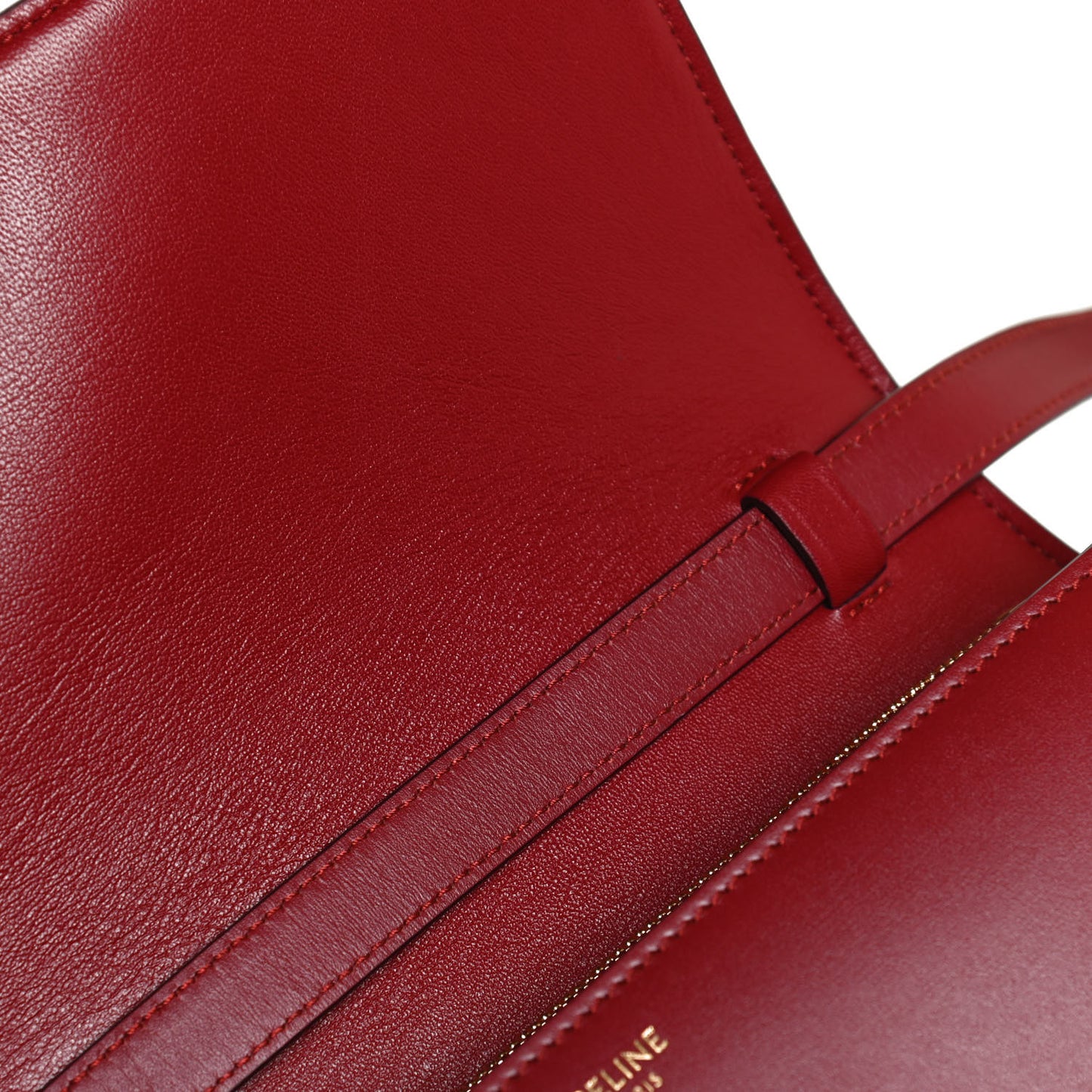 Box Calfskin Medium Classic Box Flap Bag Red