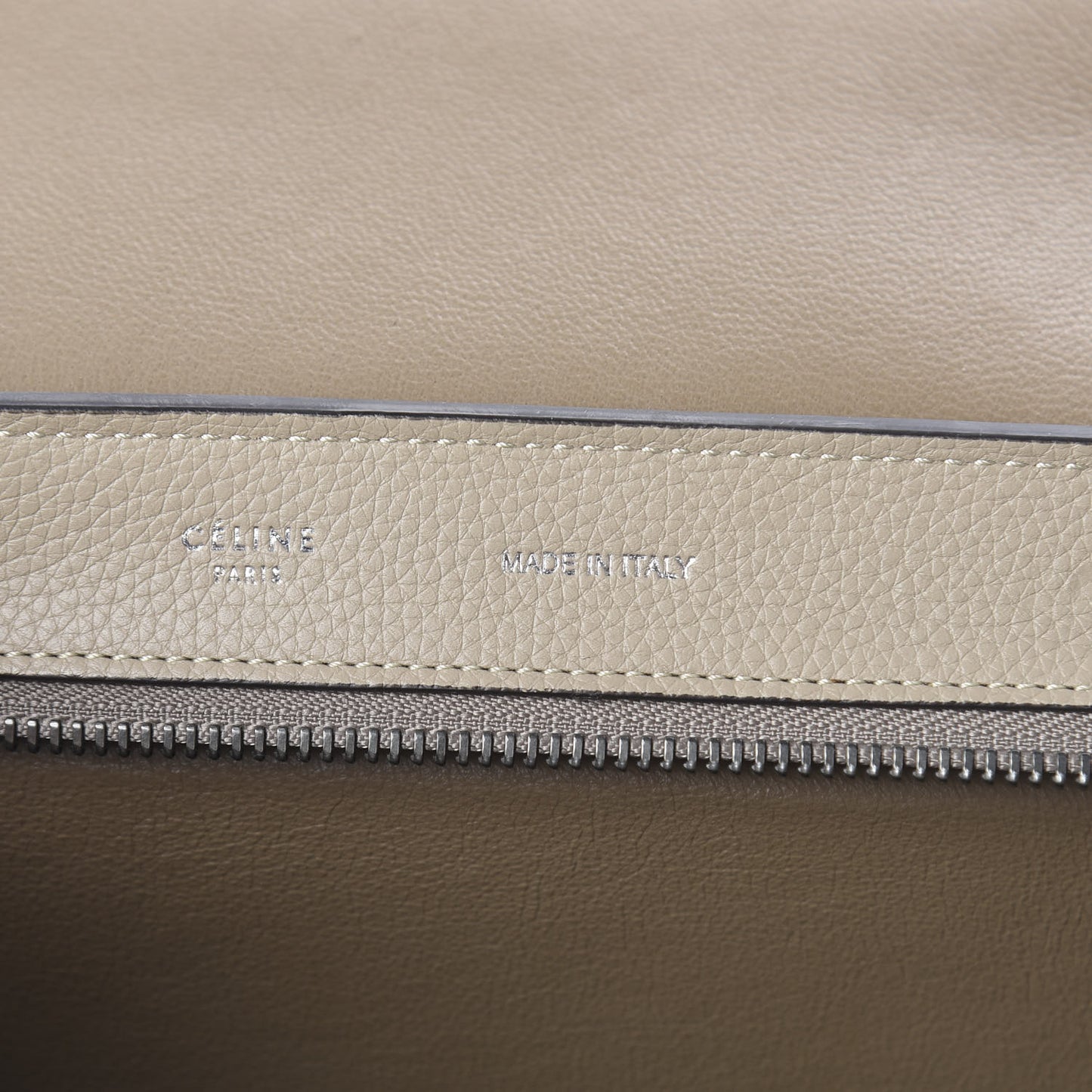 Drummed Calfskin Suede Medium Trapeze Dune