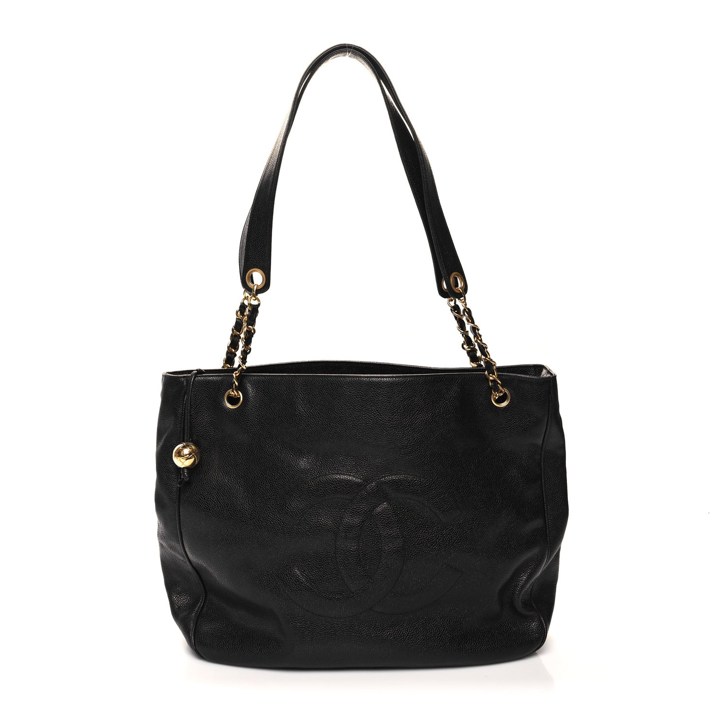 Caviar CC Shoulder Bag Black