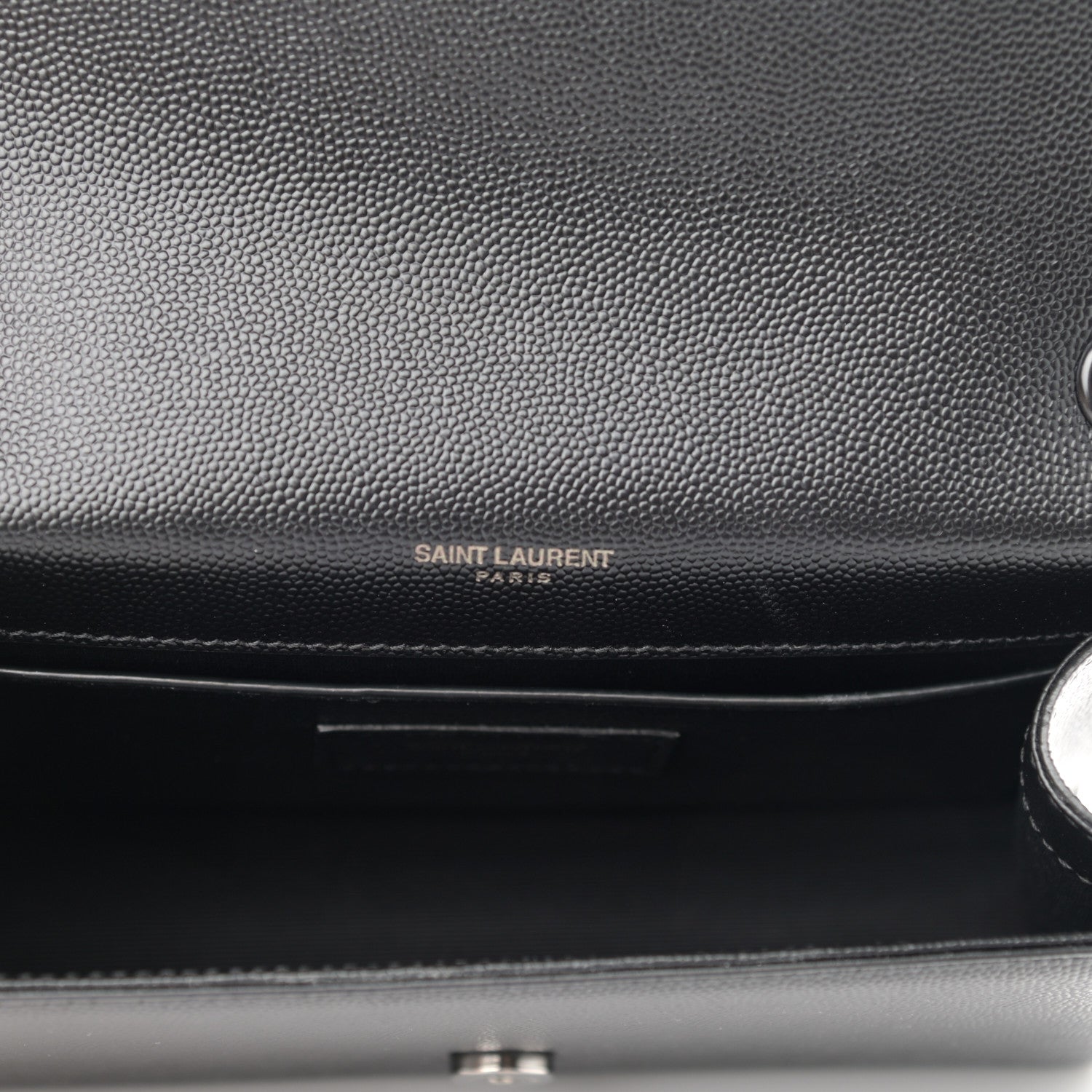 Saint Laurent Grain De Poudre Small Monogram Kate Satchel Black 4 of 12
