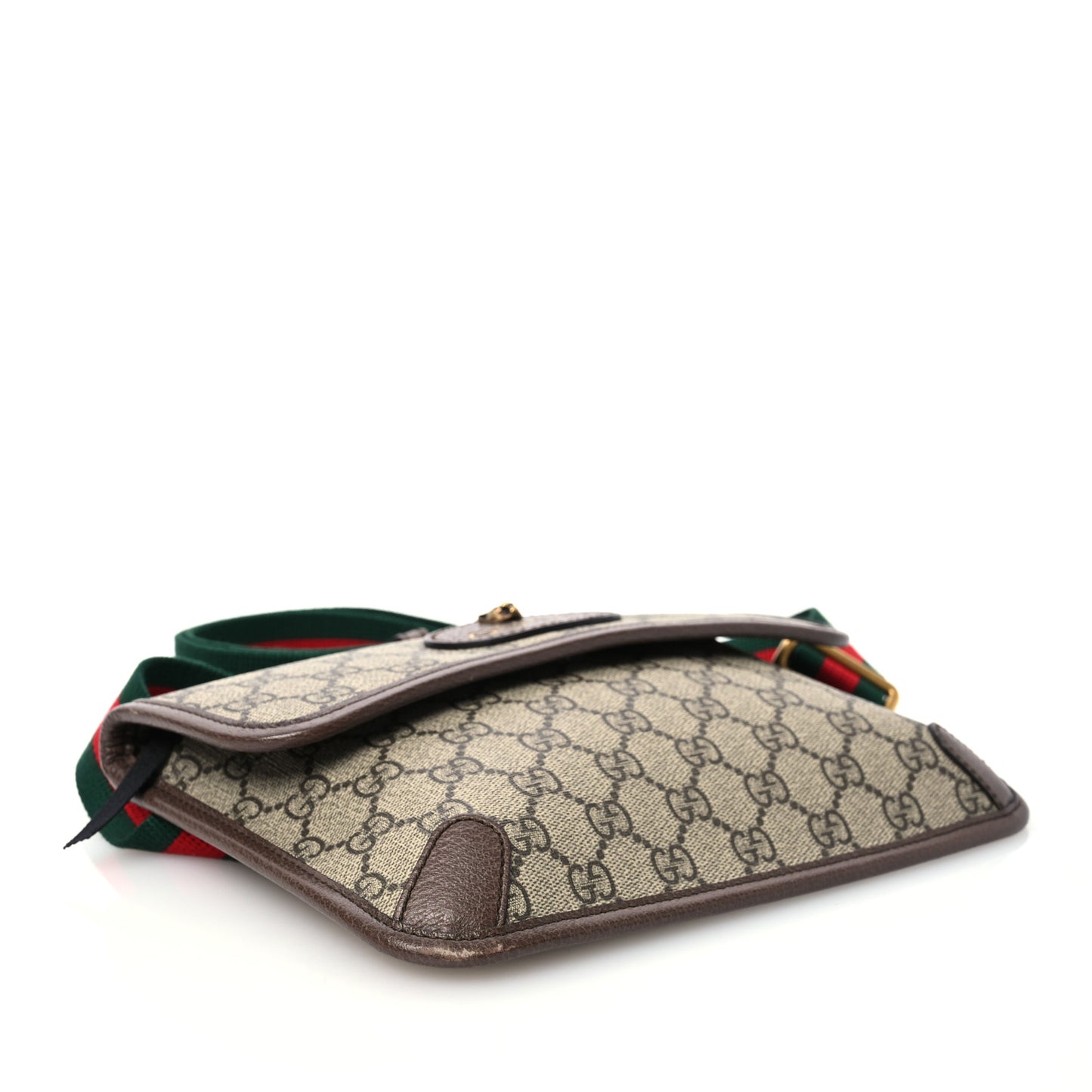 GG Supreme Monogram Neo Vintage Web Belt Bag Brown