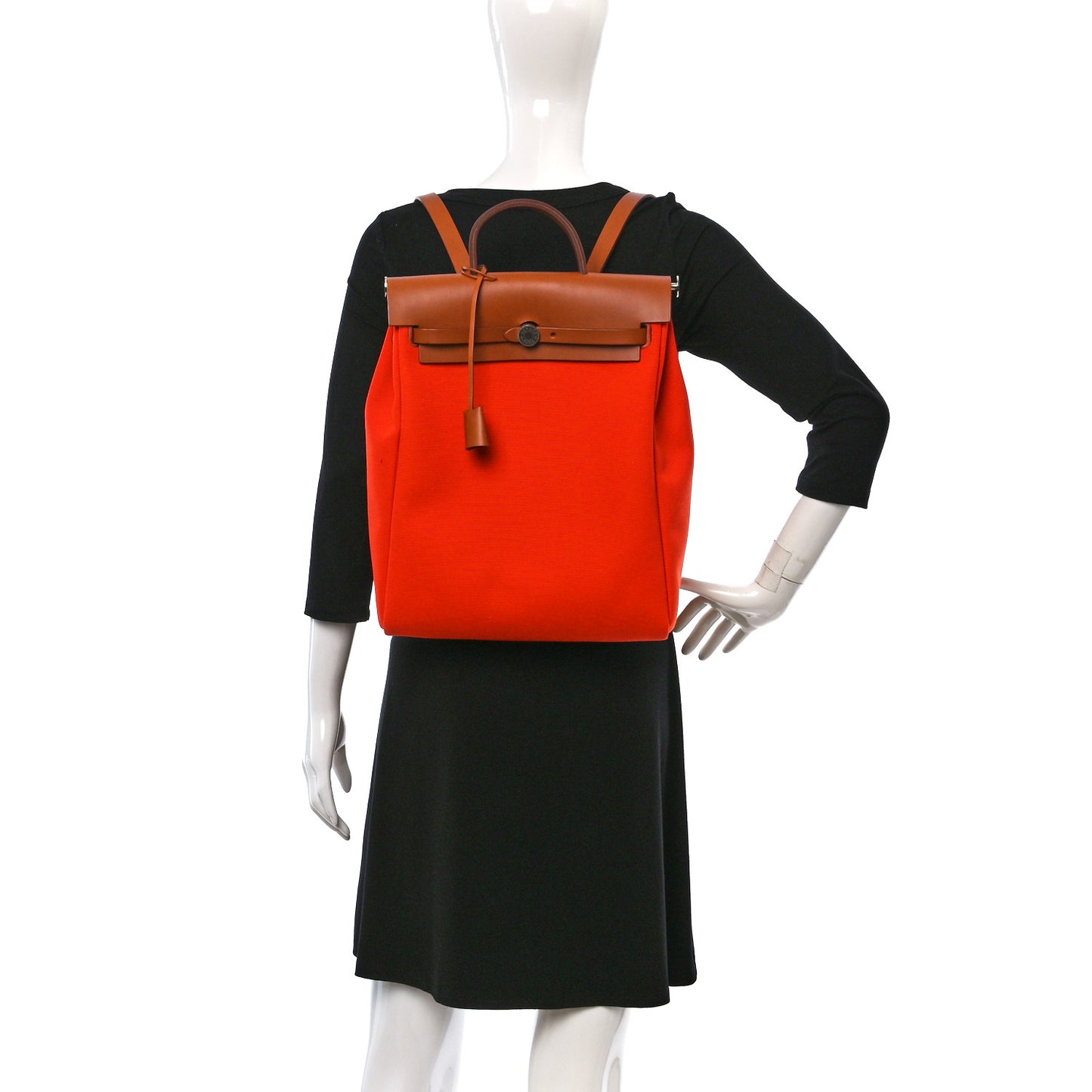 Military Toile Vache Hunter Herbag a Dos Zip Retourne Backpack Orange Mecano Fauve