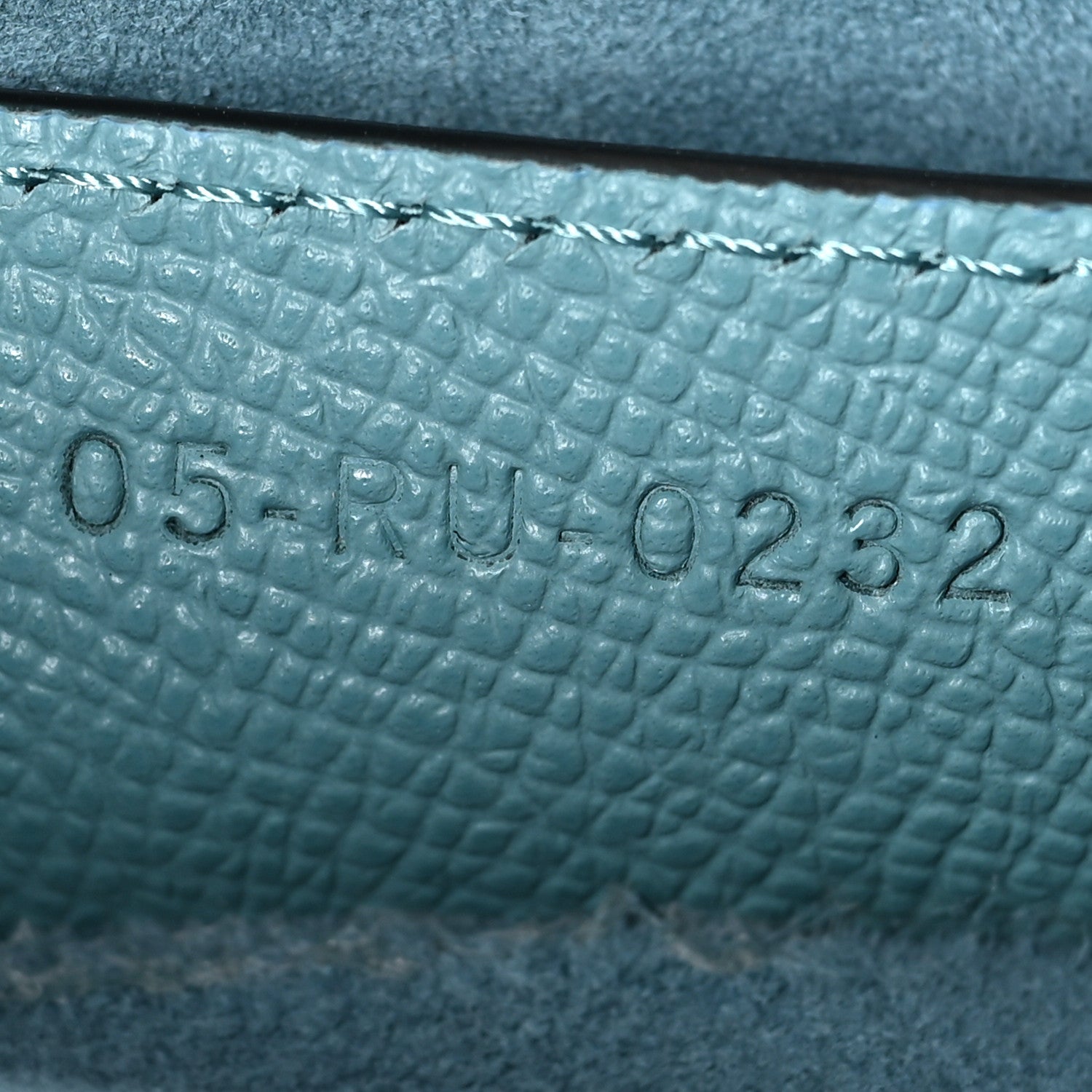 Christian Dior Grained Calfskin Saddle Bag Azure Blue 7 of 10