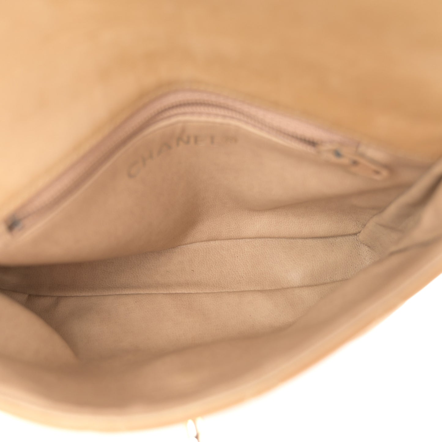 Lambskin Quilted Flap Waist Belt Bag 70 28 Beige