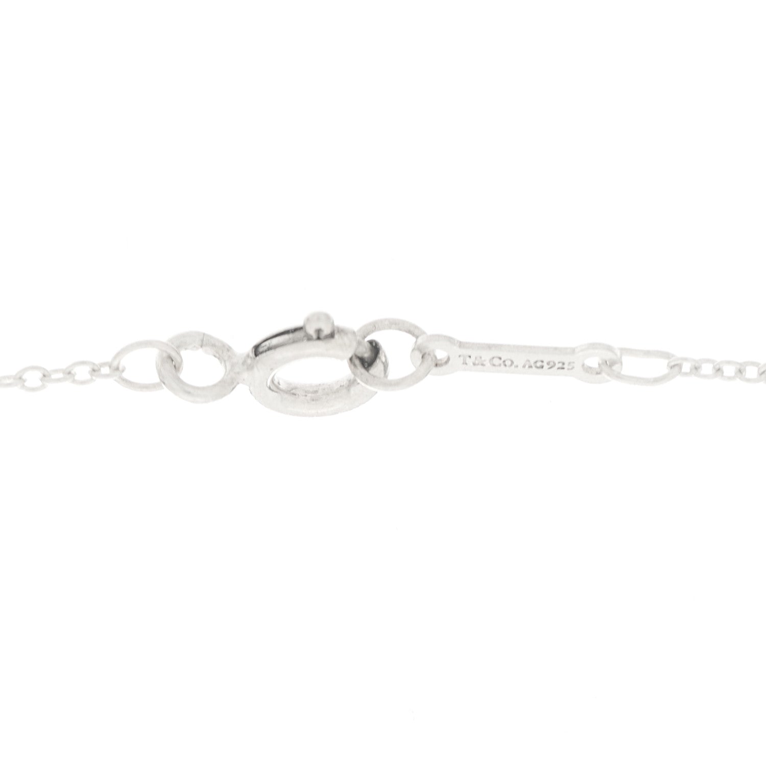 Tiffany Sterling Silver Paloma Picasso Olive Leaf Vine Pendant Necklace 4 of 5