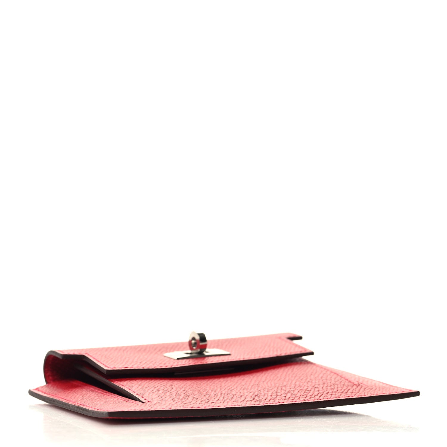 Hermes Epsom Kelly Pocket Compact Wallet Rouge Casaque 4 of 9