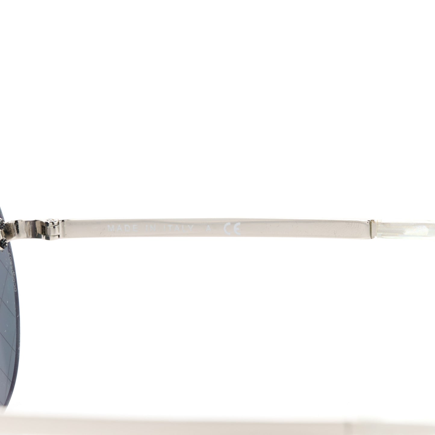 Metal Rimless Round Sunglasses 4216 Silver