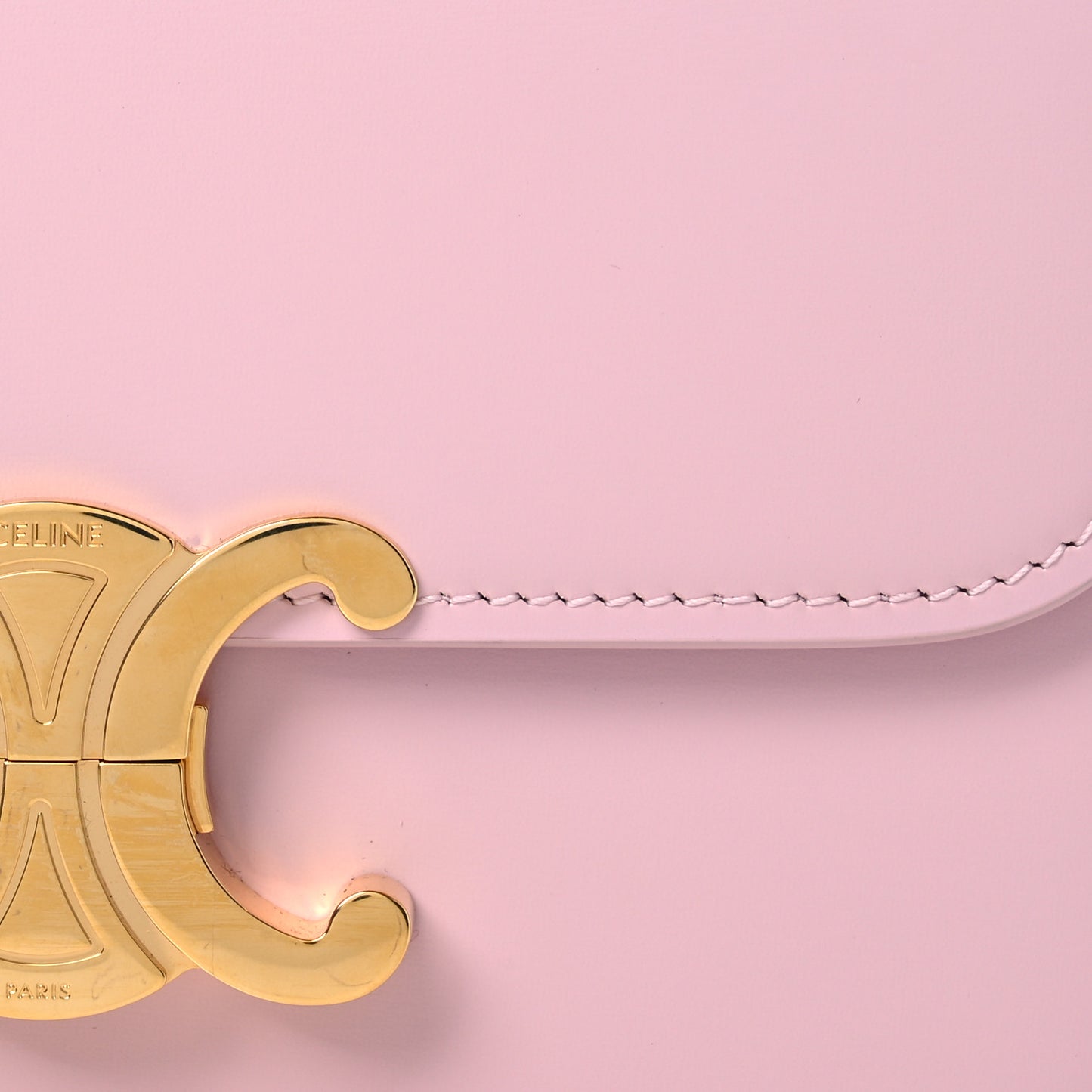 Shiny Calfskin Teen Triomphe Pastel Pink