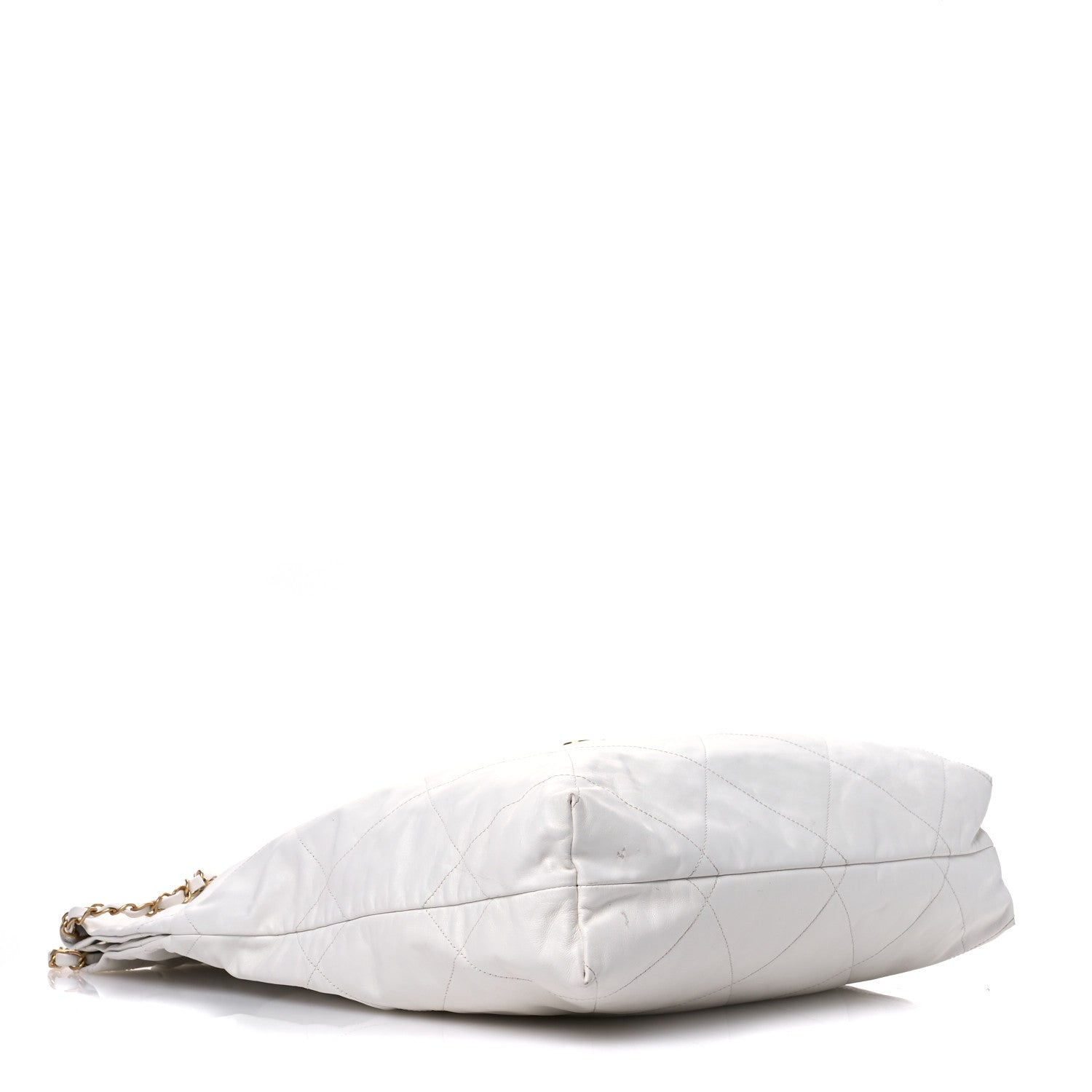 Chanel Shiny Calfskin Quilted Large Chanel 22 White 5 of 13