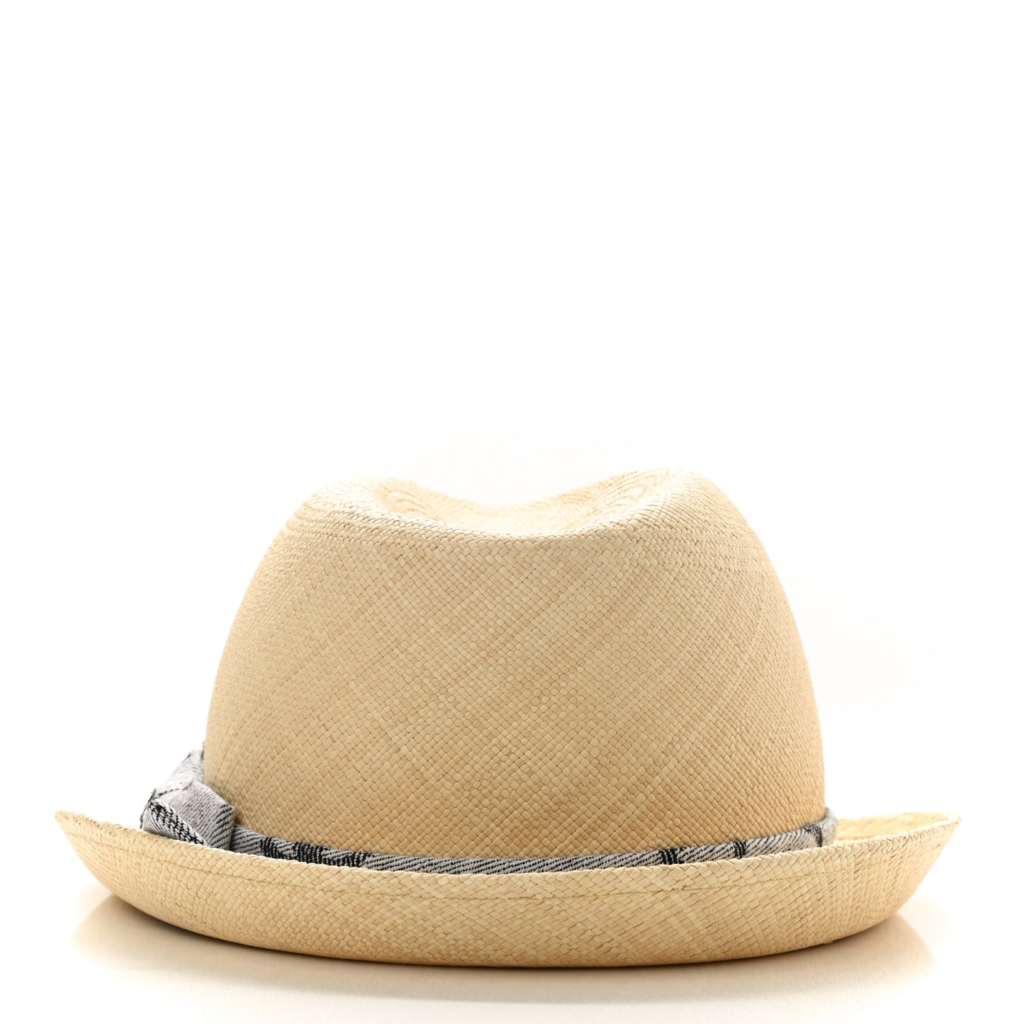 Straw CC Fedora Hat M Beige