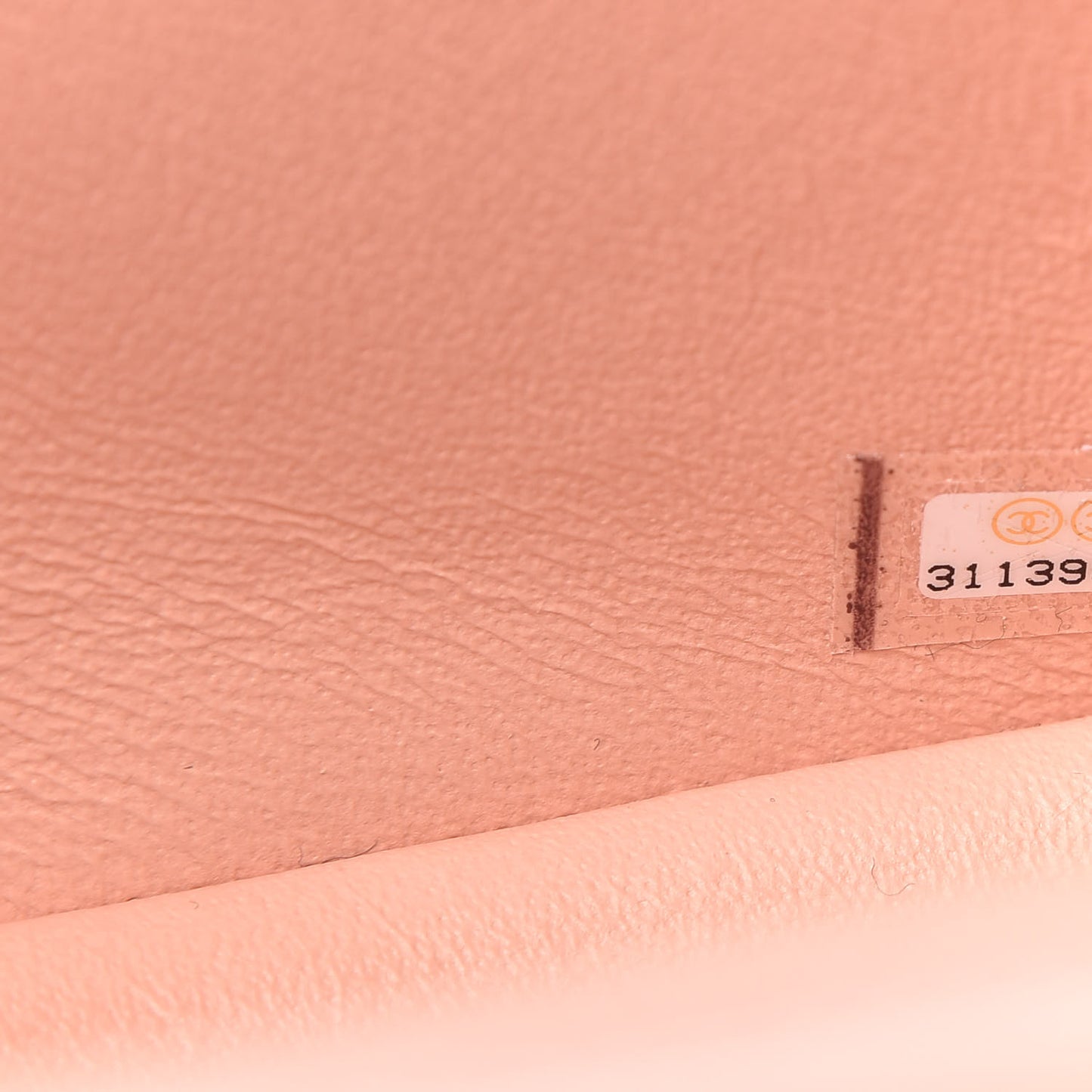 Lambskin Quilted Mini Rectangular Flap Light Pink