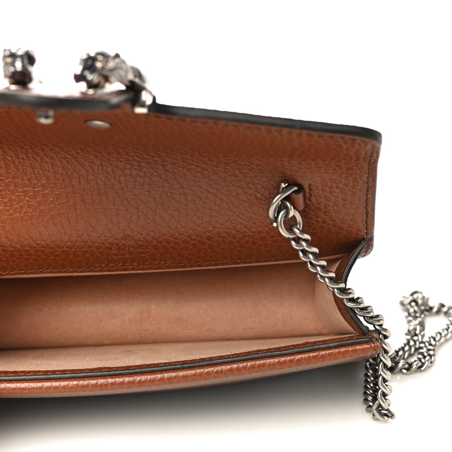 New Denim GG Monogram Dollar Calfskin Enamel Super Mini Dionysus Shoulder Bag Blue Tea Cuir Epilog Electric Blue
