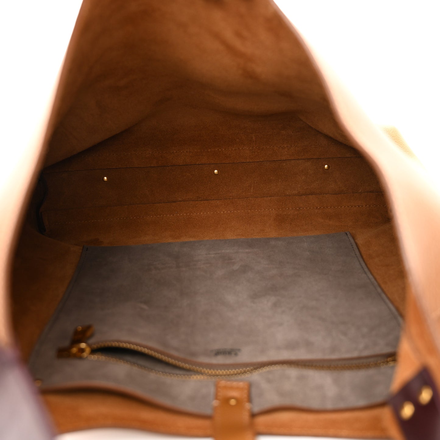 Grained Calfskin Marcie Hobo Bag Pottery Brown