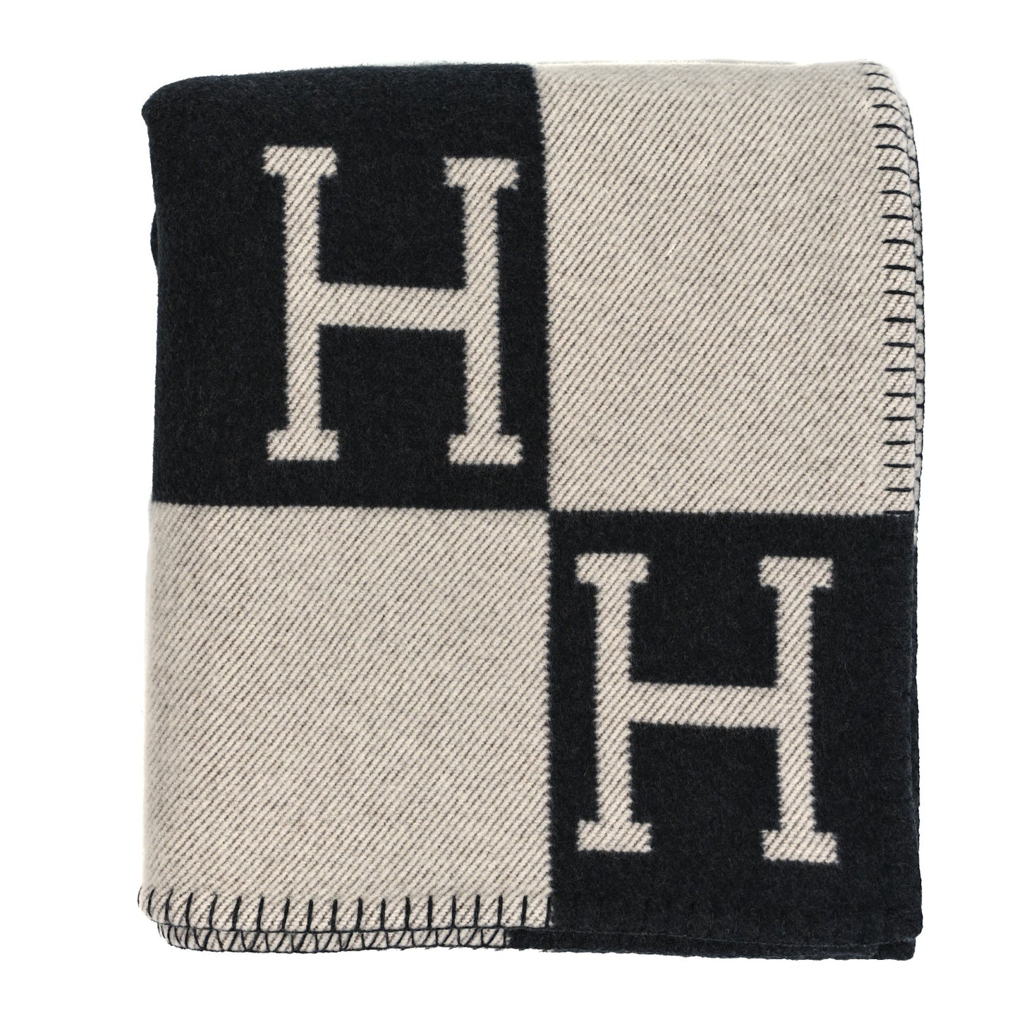 Wool Cashmere Signature Avalon Blanket Black