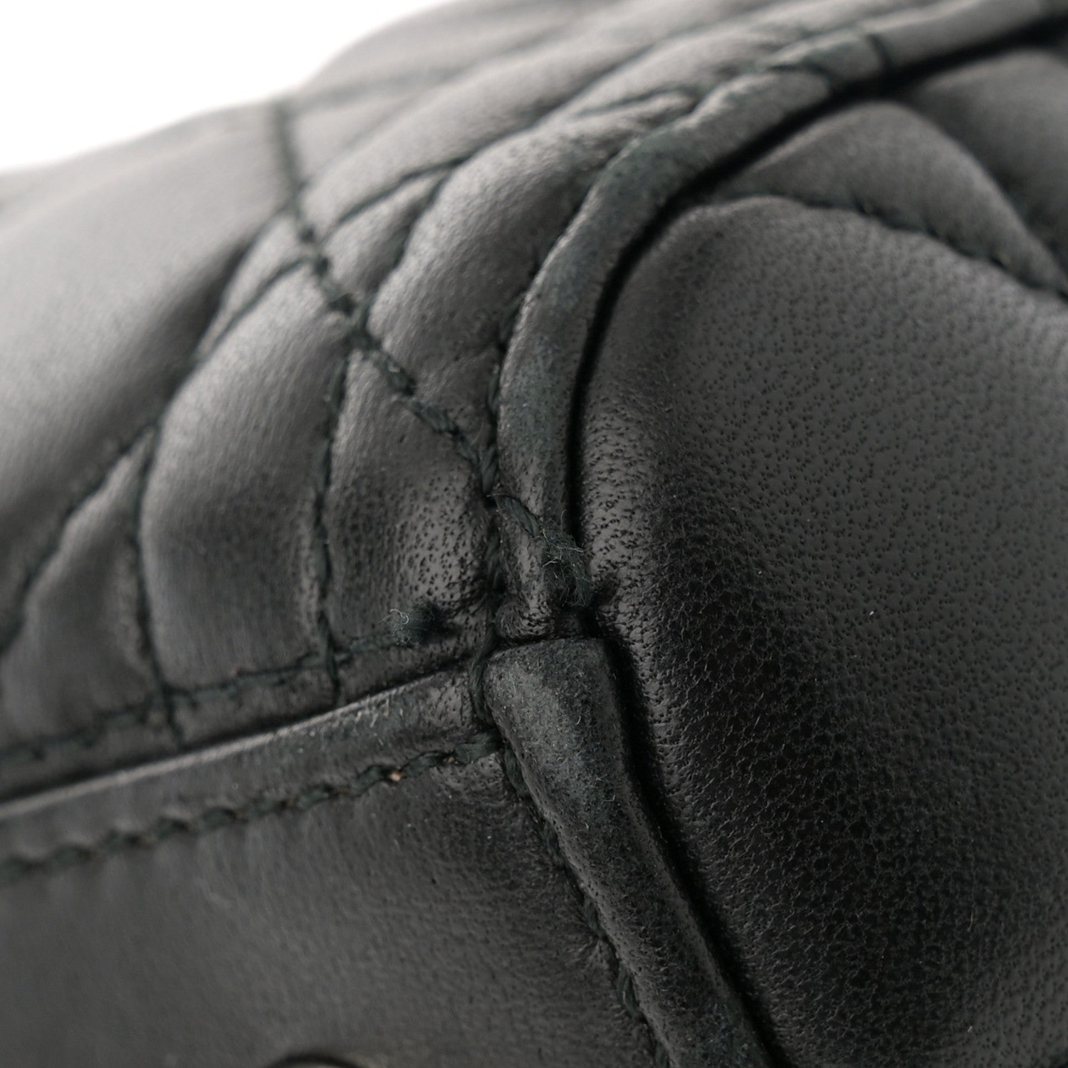 Christian Dior Lambskin Cannage Medium Lady Dior Black 11 of 12