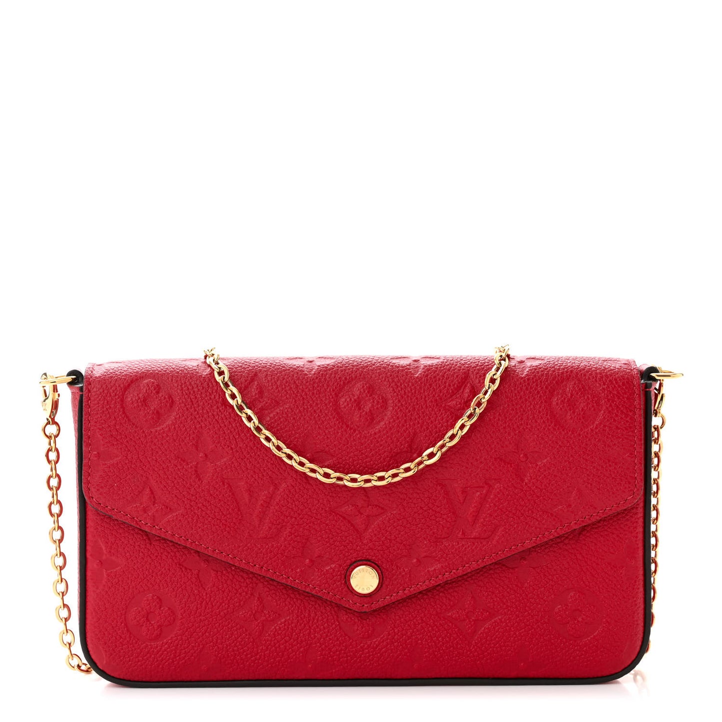 Empreinte Pochette Felicie Chain Wallet Cherry