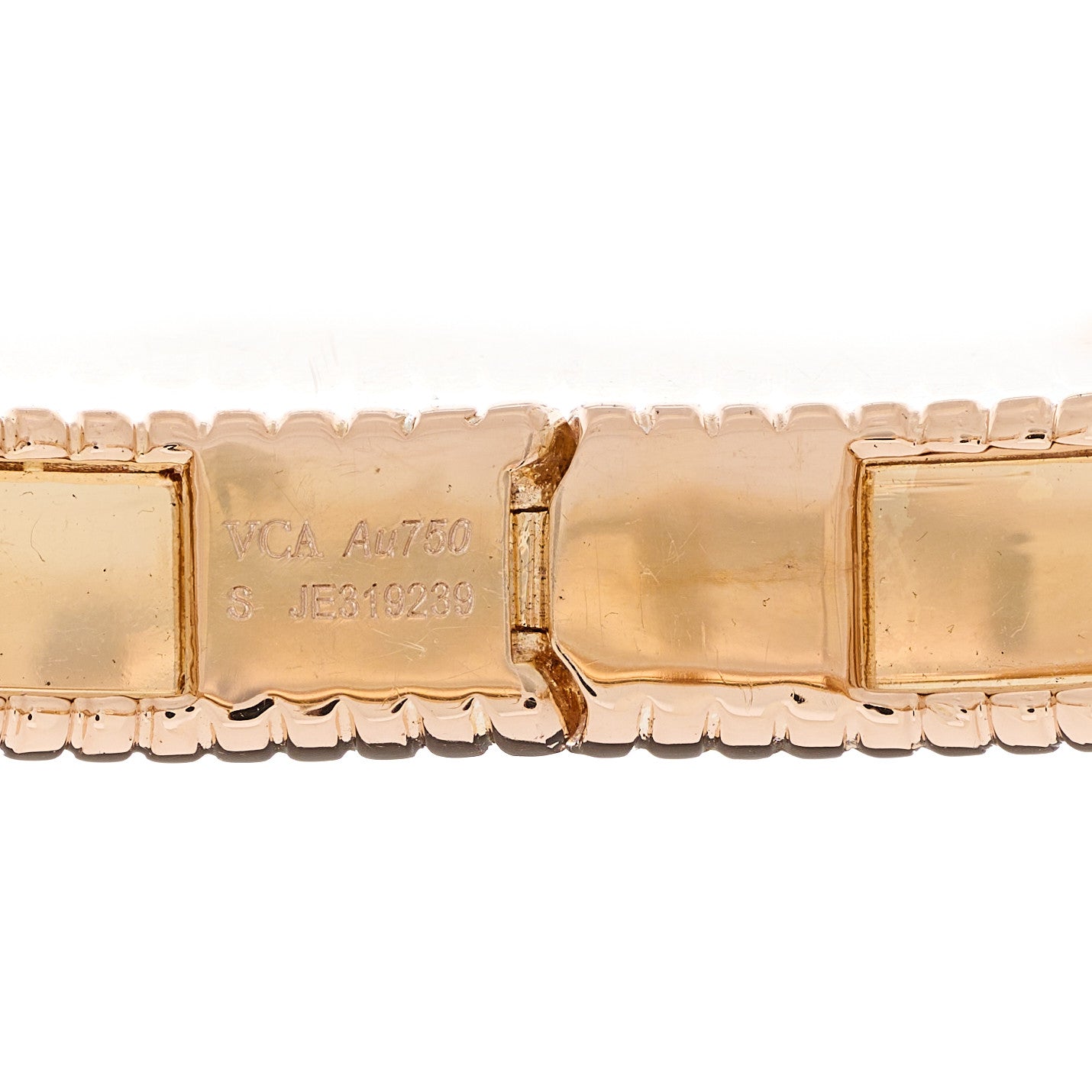 18K Rose Gold Perlee Signature Bangle Bracelet S