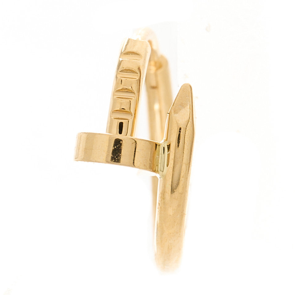 18K Yellow Gold Juste Un Clou Single Hoop Earring