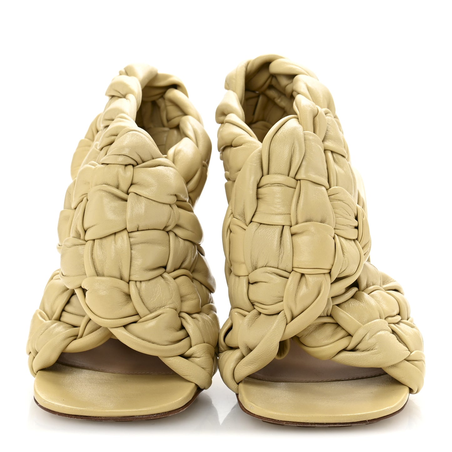 Shiny Nappa Intrecciato The Board Sandals 37 Bandage