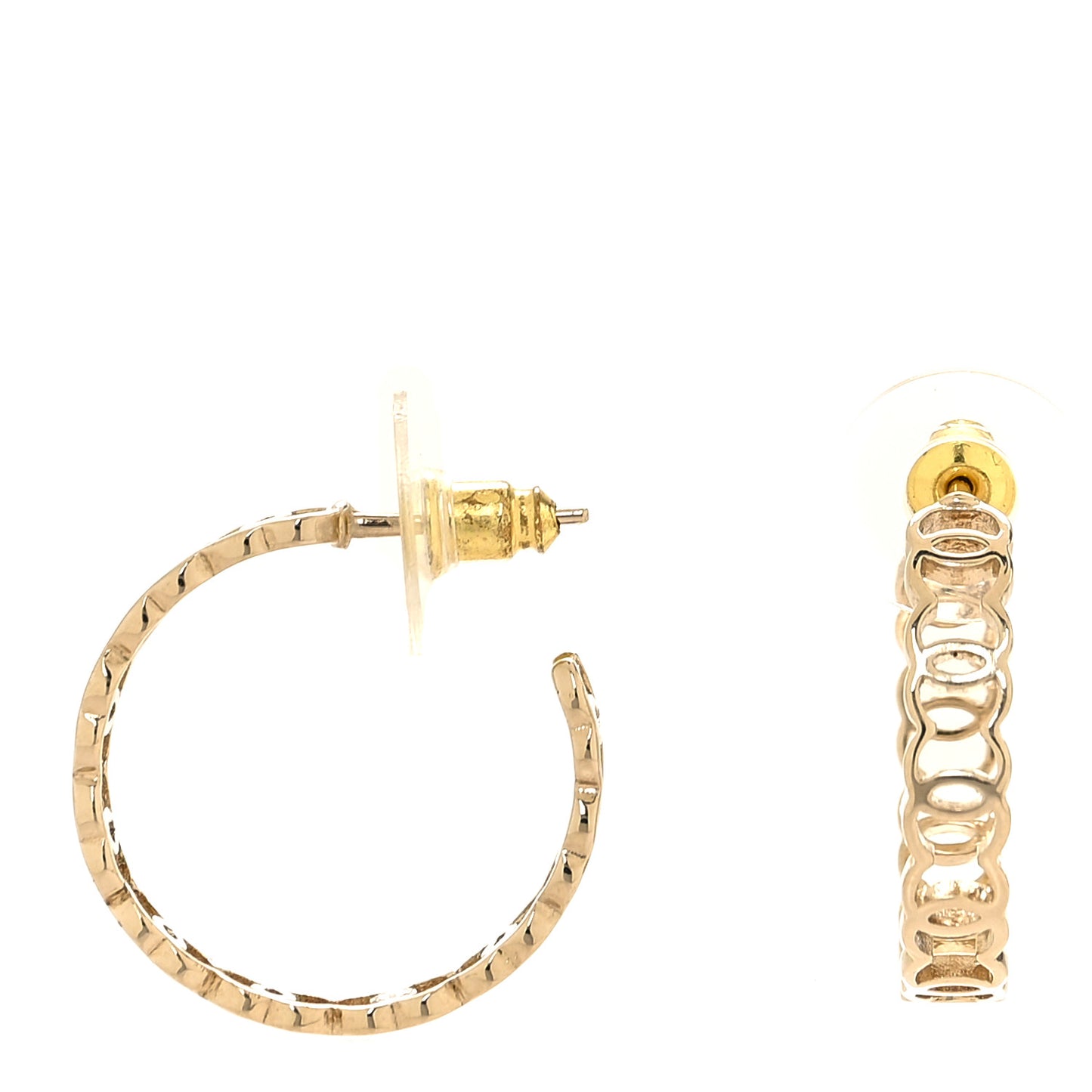 CC Hoop Earrings Gold