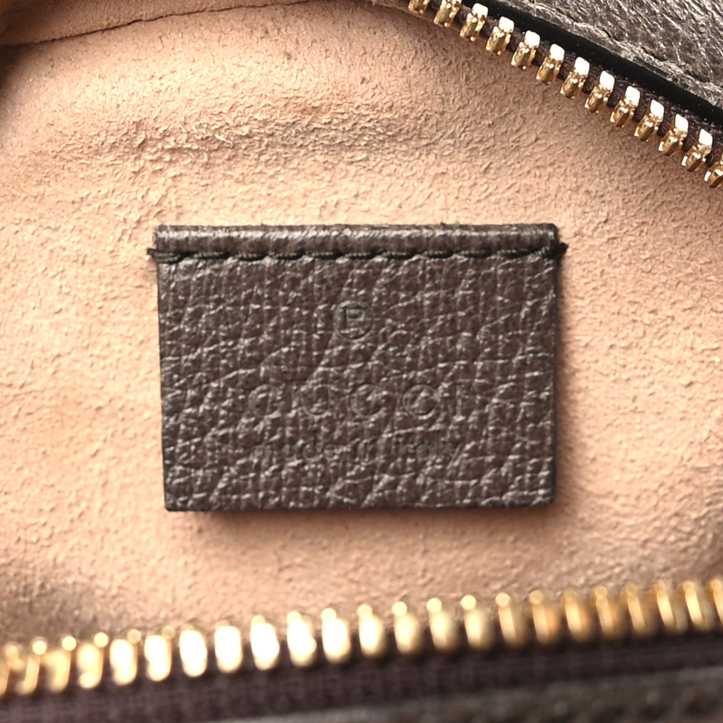 GG Supreme Monogram Web Mini Ophidia Round Shoulder Bag Brown