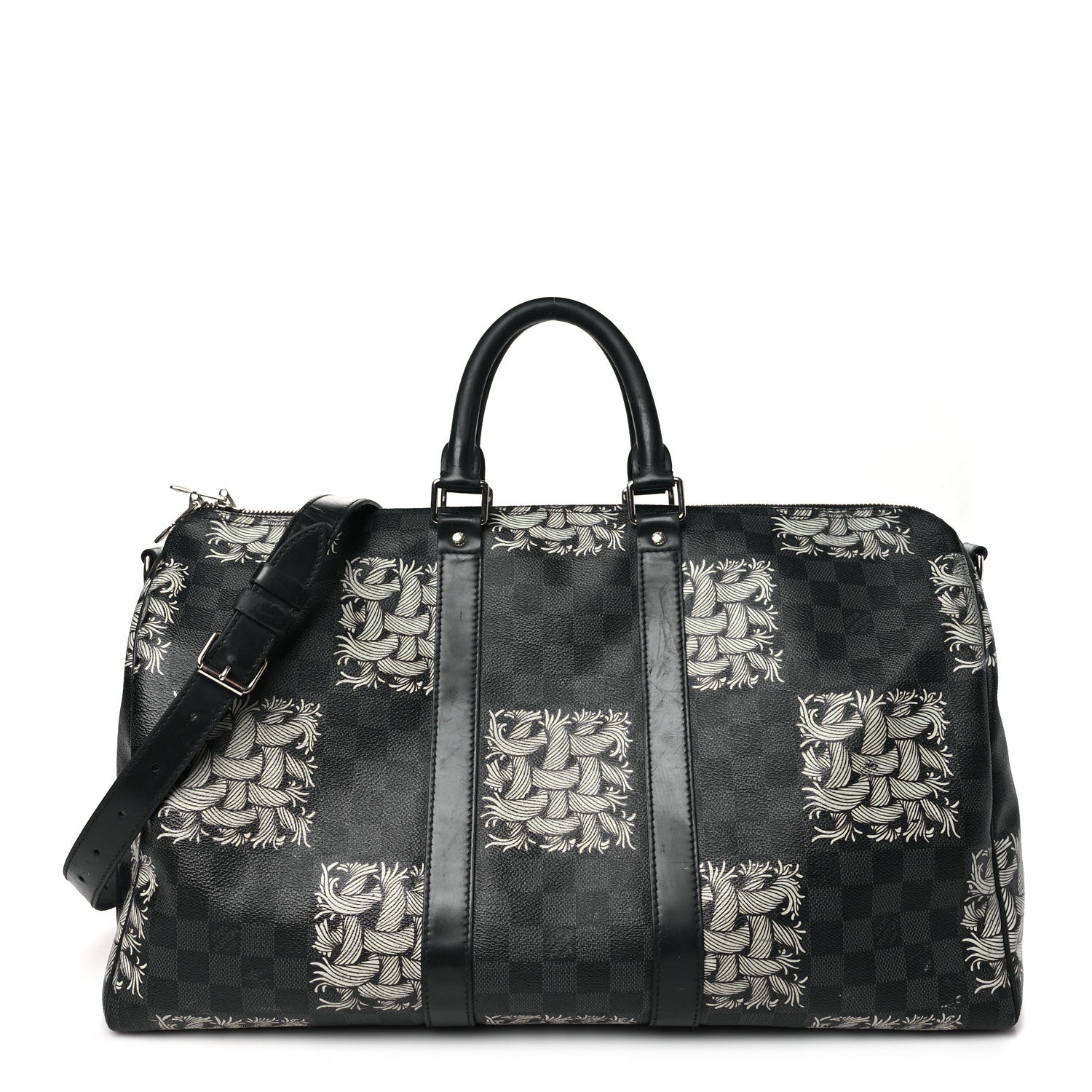 Louis Vuitton Damier Graphite Nemeth Keepall Bandouliere 45 1 of 12