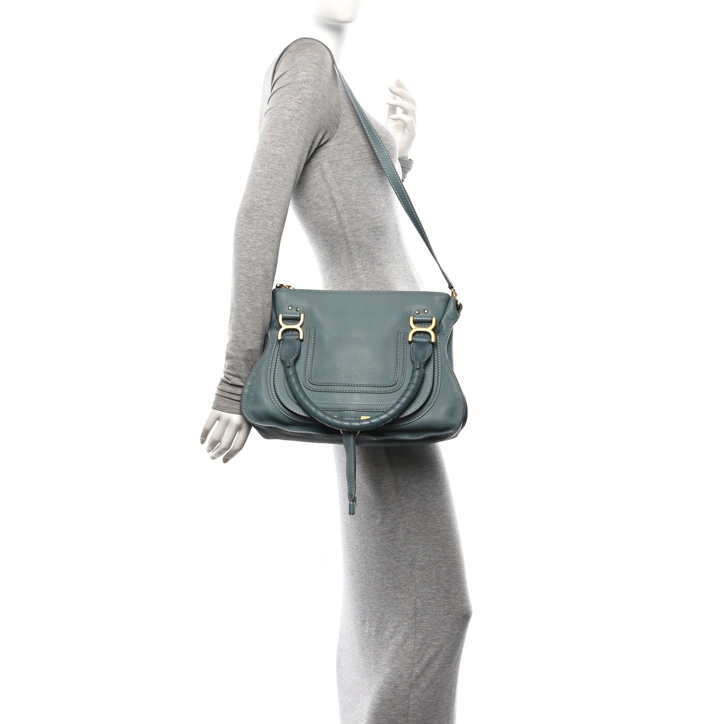 Calfskin Medium Marcie Satchel Fresh Mint