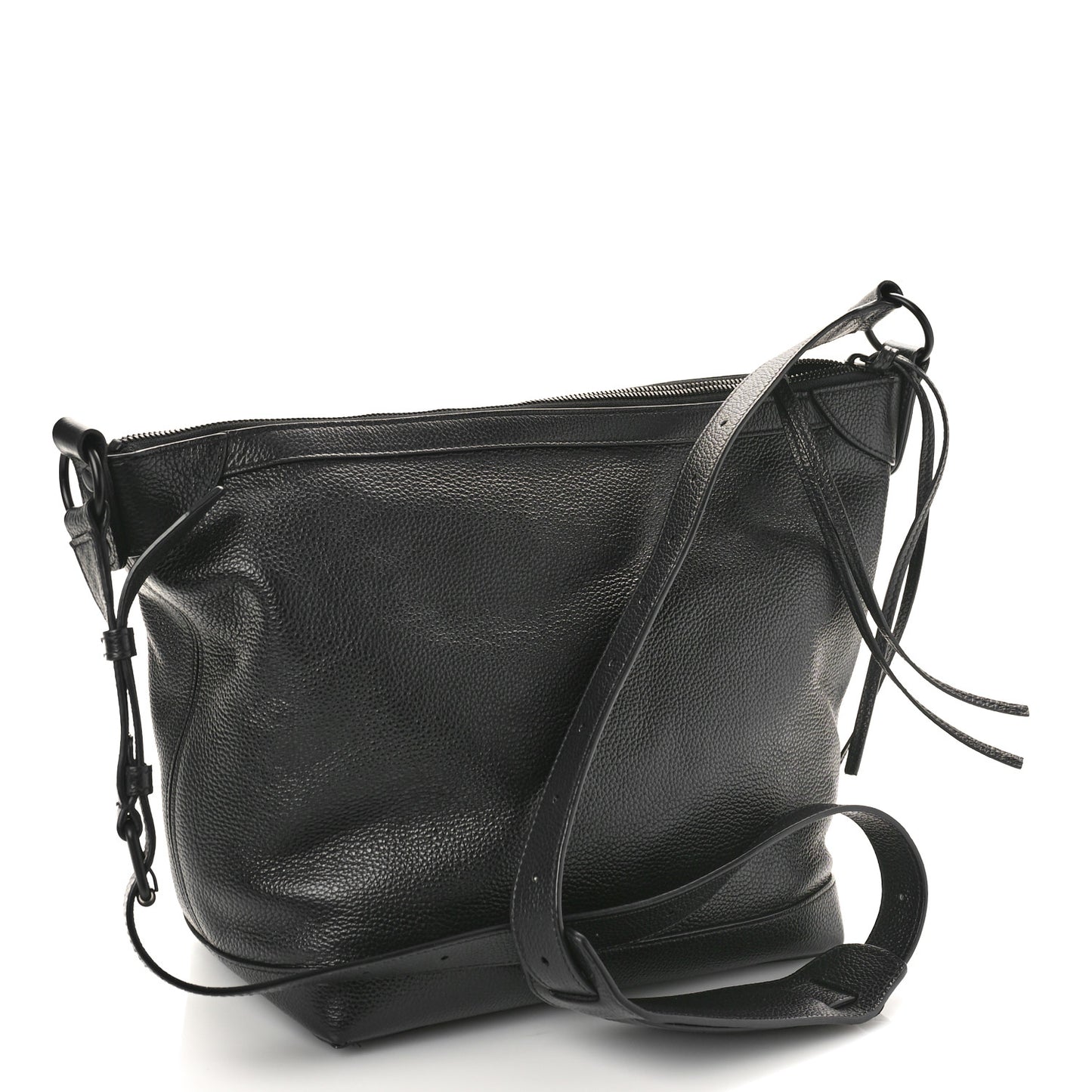 Grained Calfskin Black Hardware Small Neo Classic Hobo Black