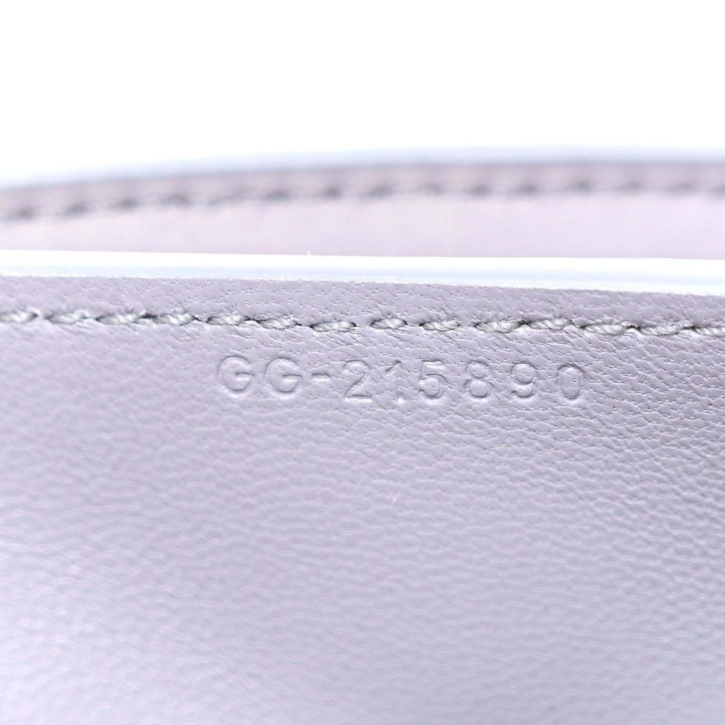 Calfskin Large Hug Pouch Fog Gray