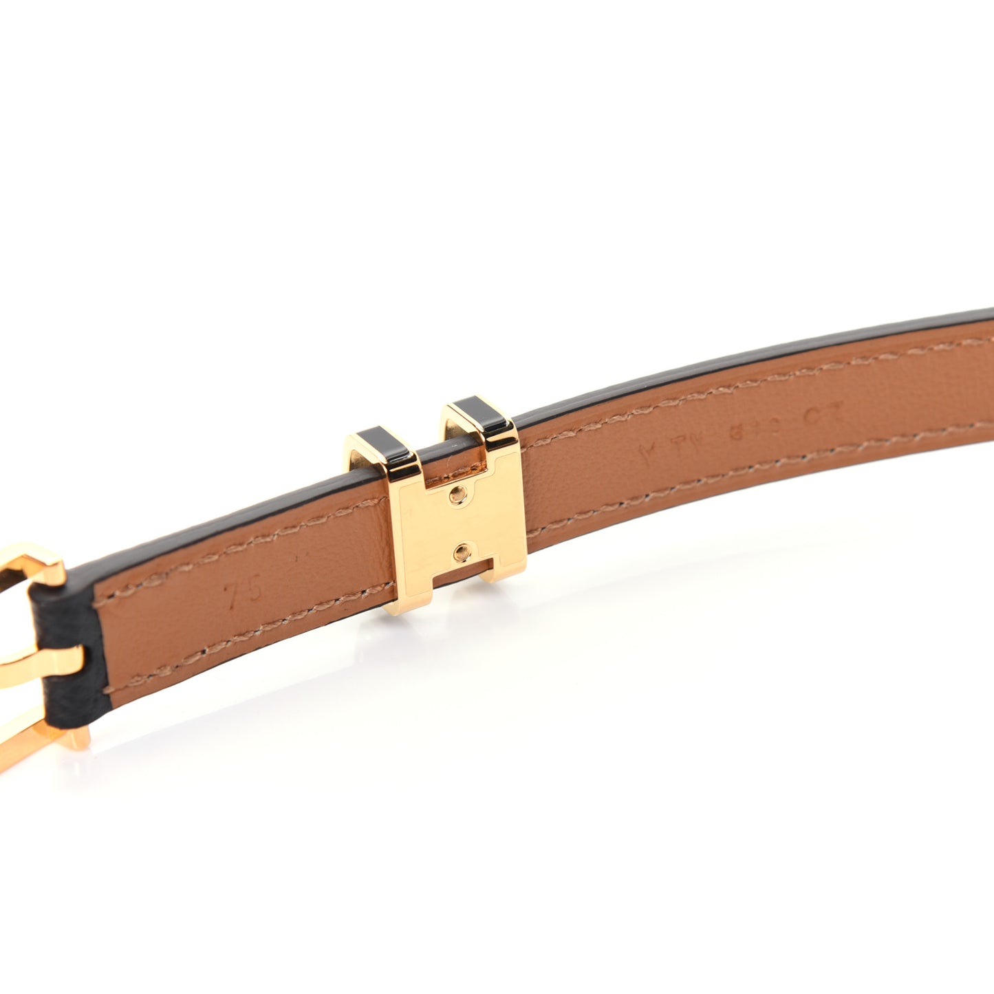 Epsom 15mm Pop H Belt 75 Black